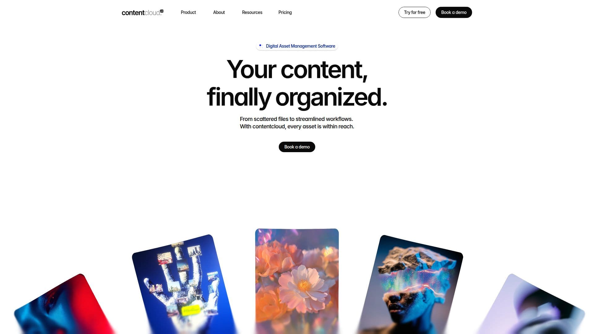 Captura de pantalla de contentcloud
