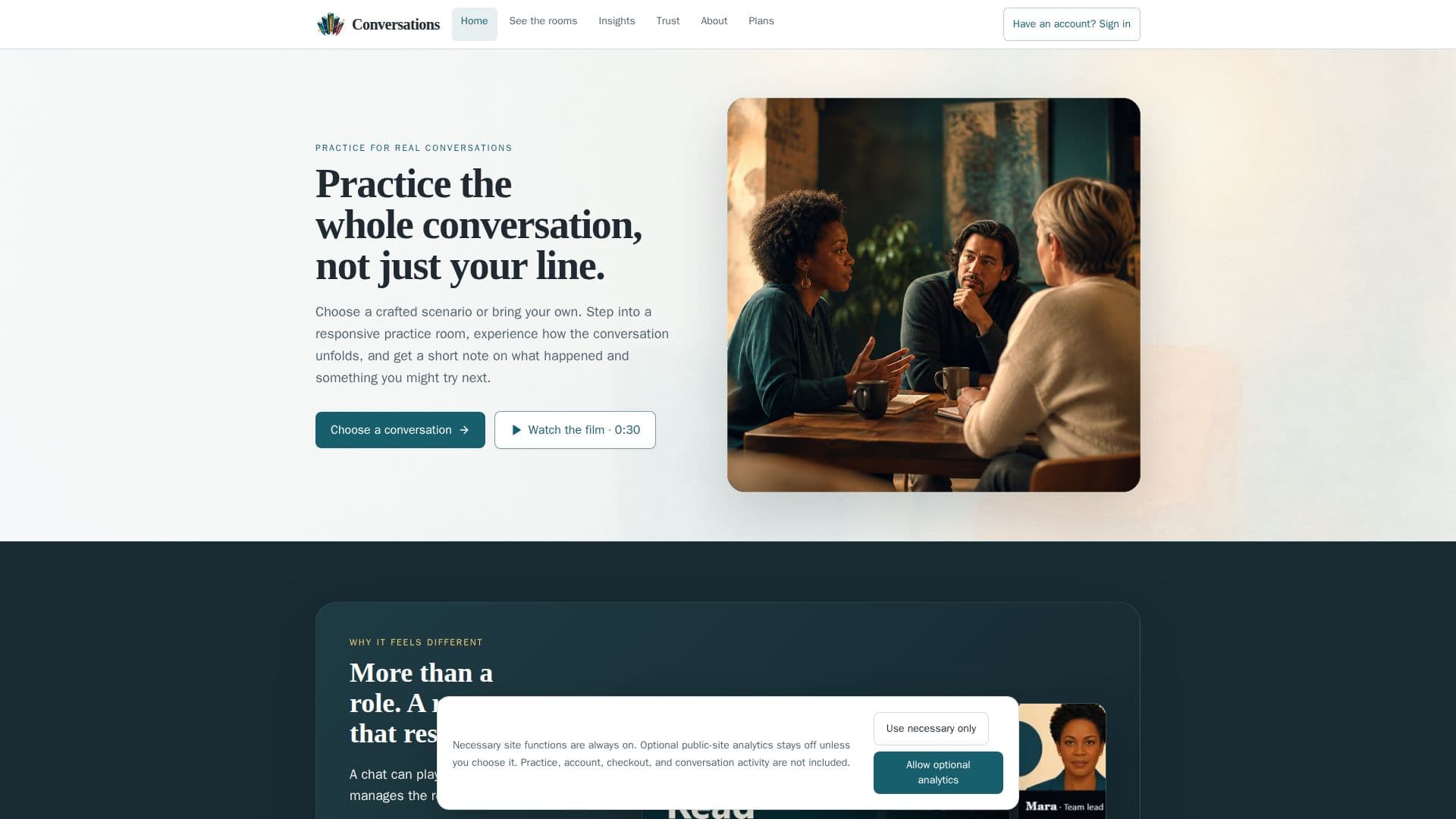 Conversations by ForeverLearning AI screenshot