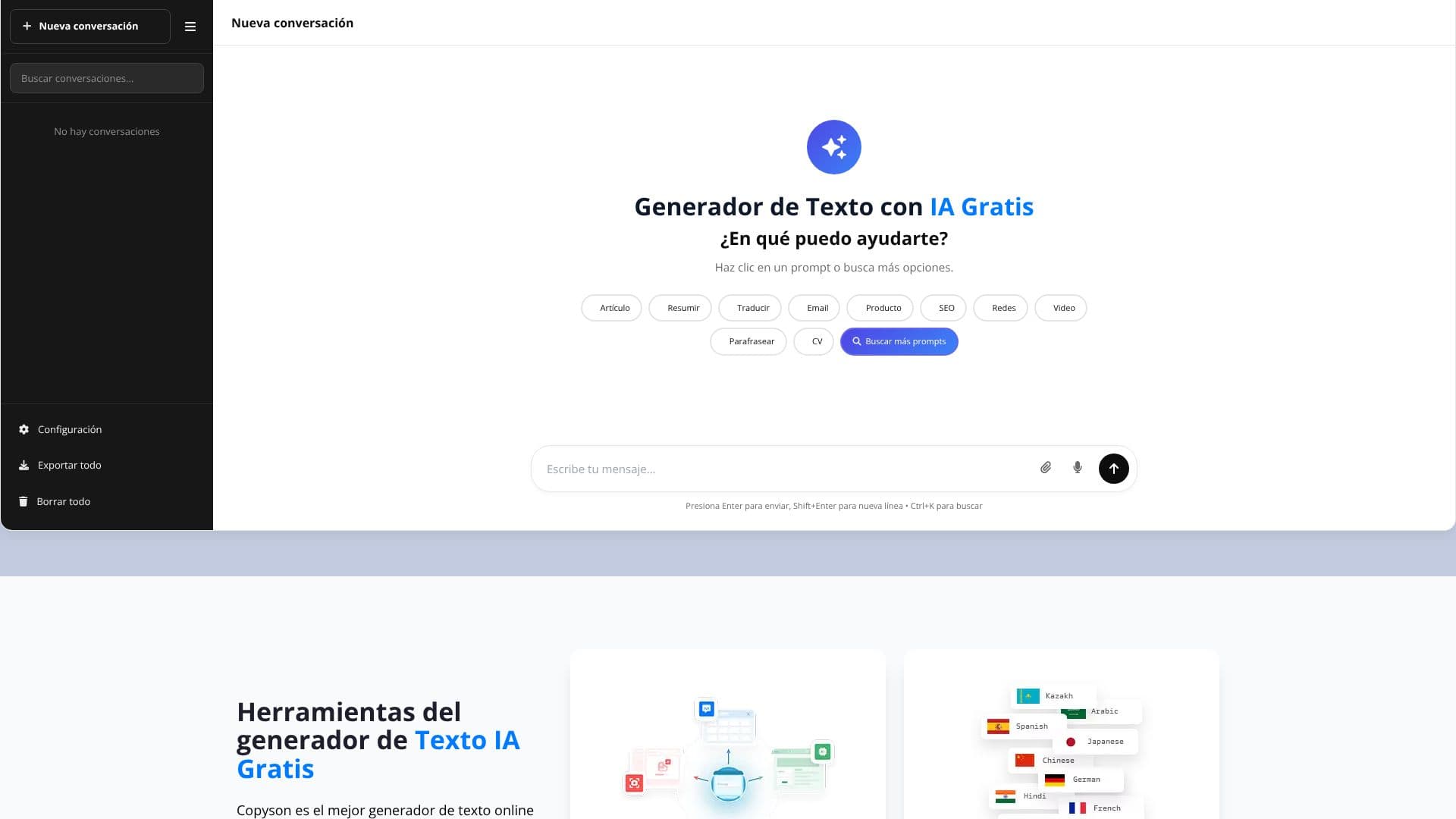 Copyson AI Text Generator 스크린샷