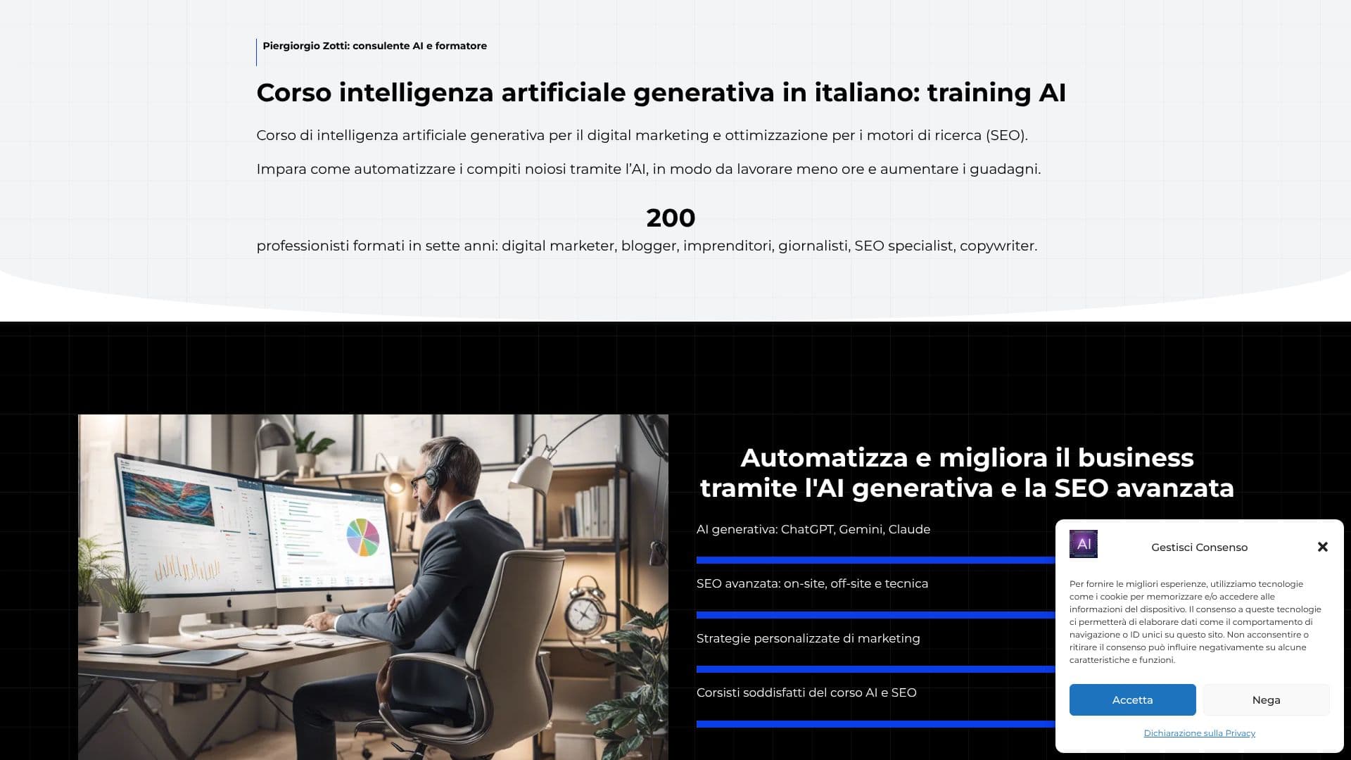 Screenshot von Kurs Generative Künstliche Intelligenz