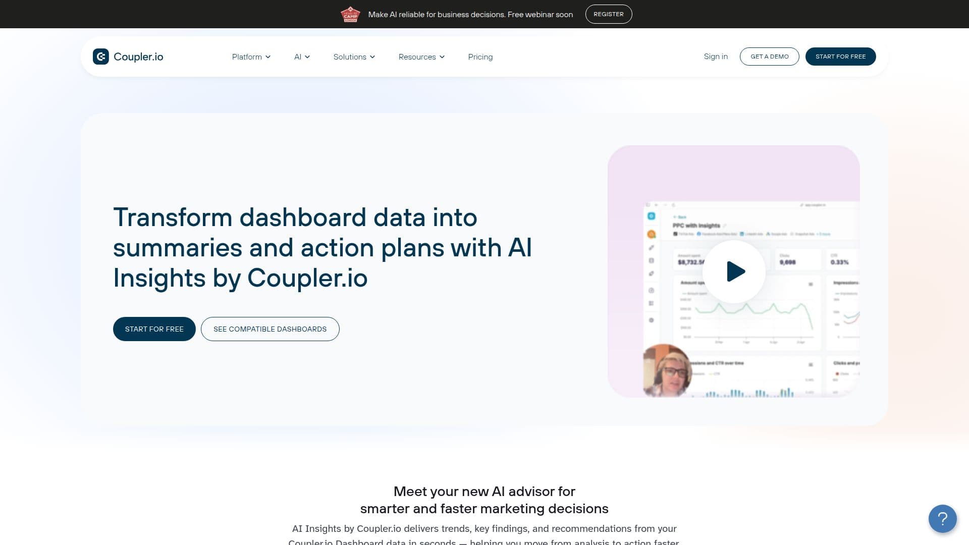AI Insights by Coupler.io screenshot
