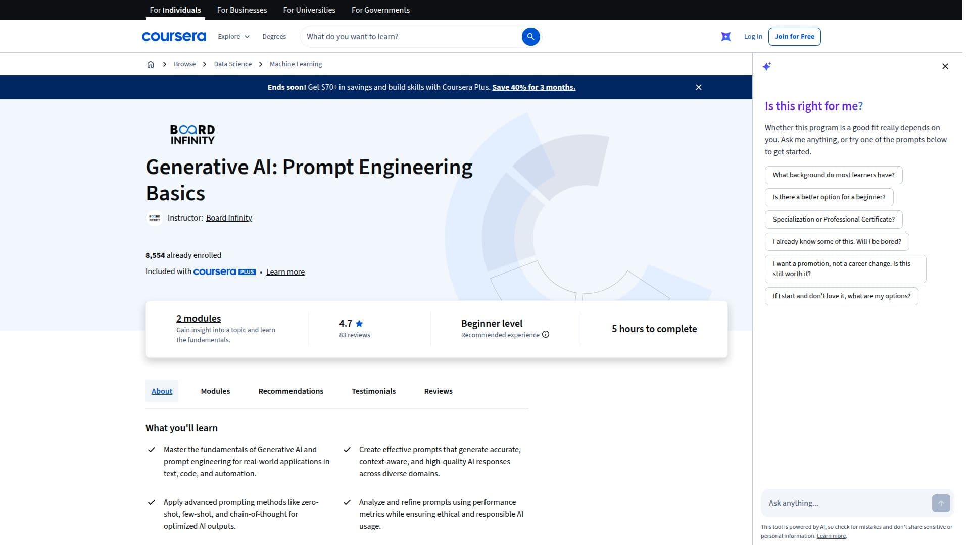 Generative AI: Prompt Engineering Basics screenshot
