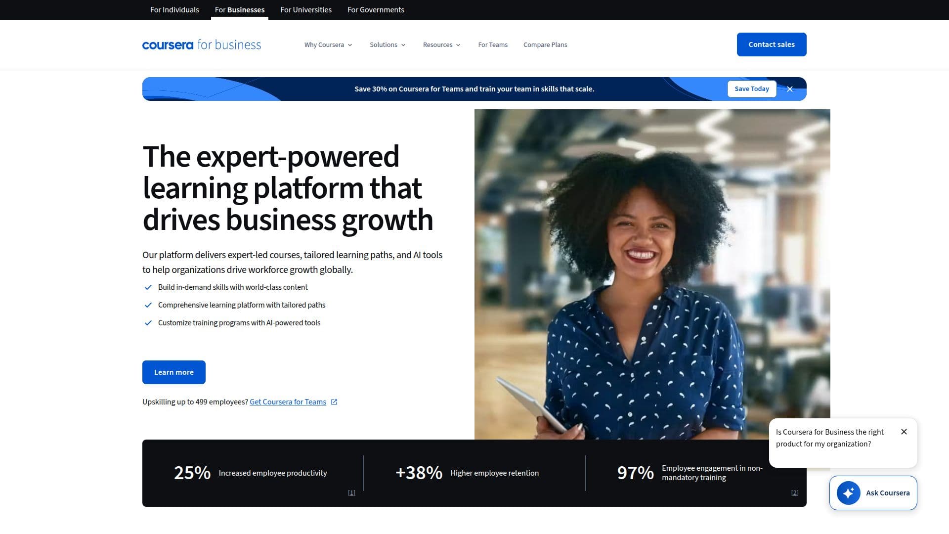 Coursera for Business 스크린샷