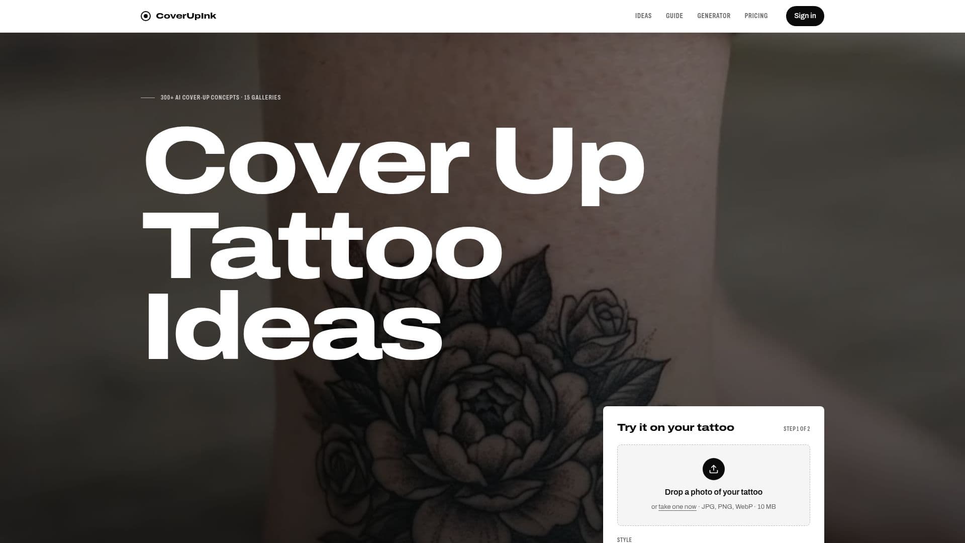 لقطة شاشة لـ CoverUpInk