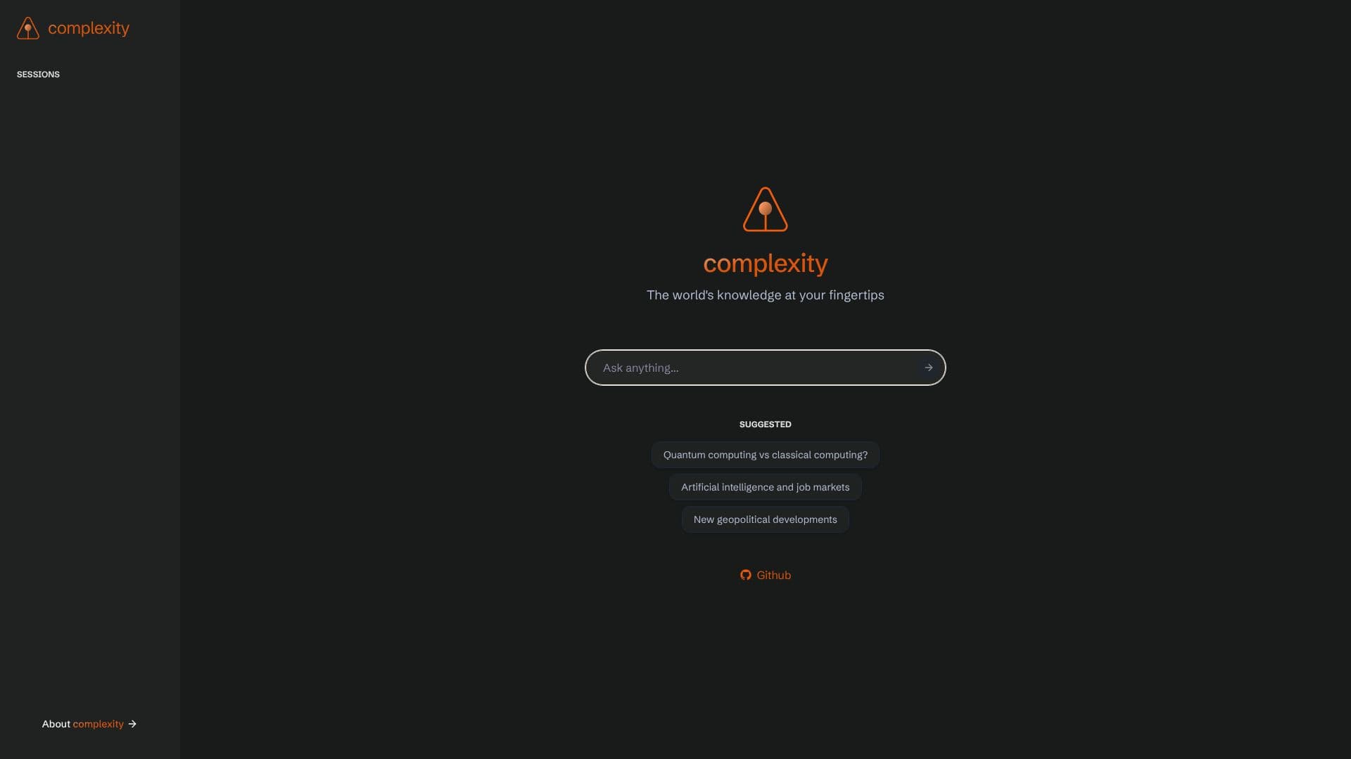 Complexity screenshot