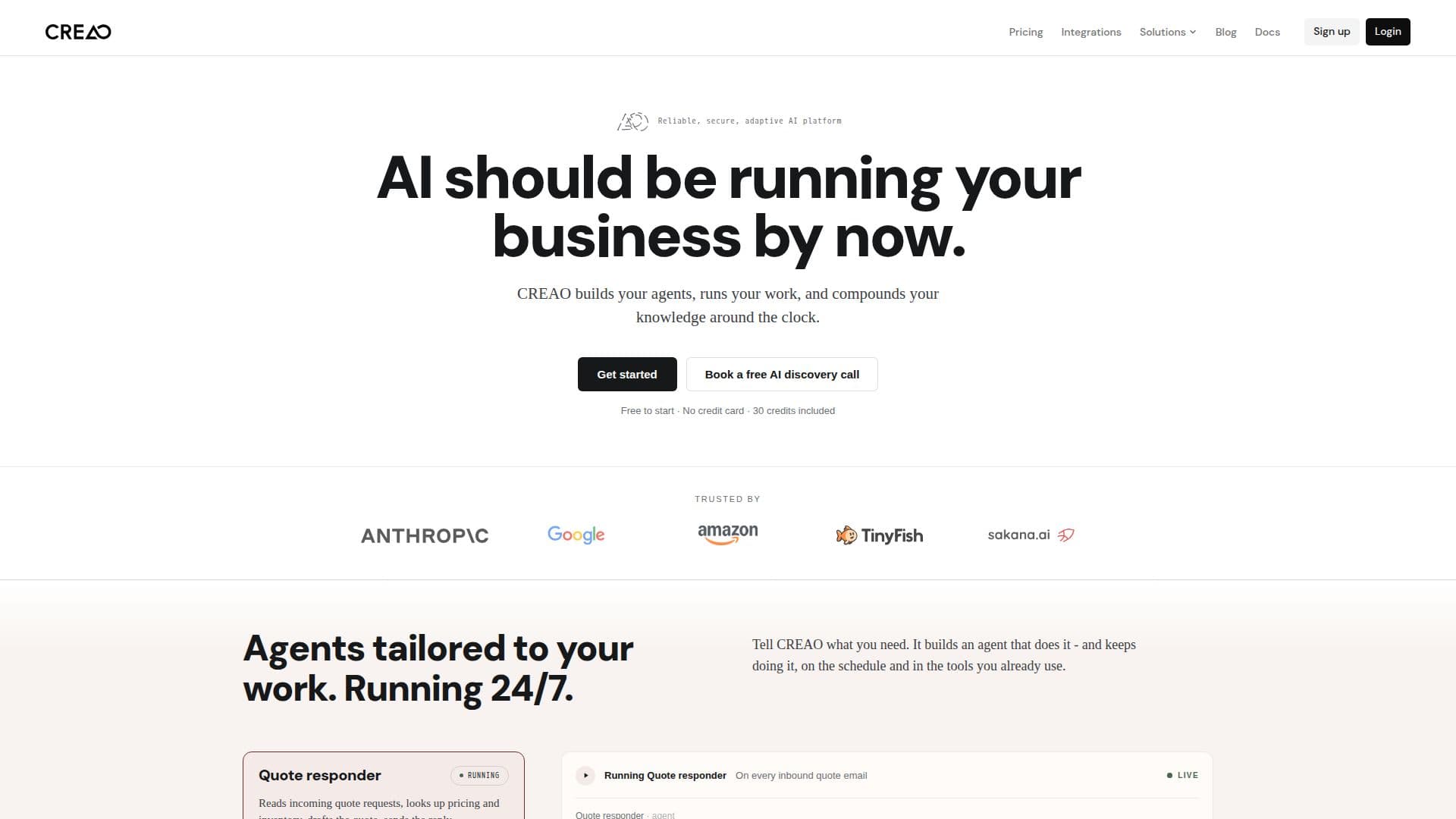 Скриншот CREAO AI