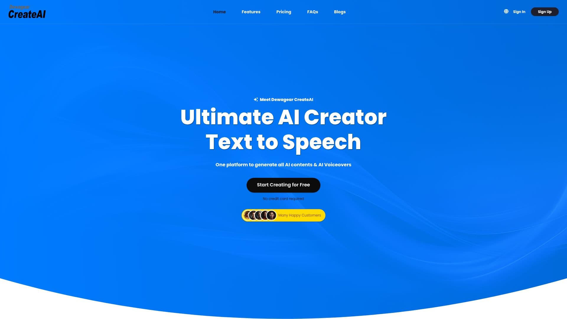 Dewagear CreateAI 스크린샷