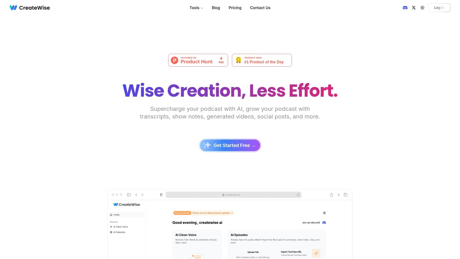 CreateWise AI 스크린샷