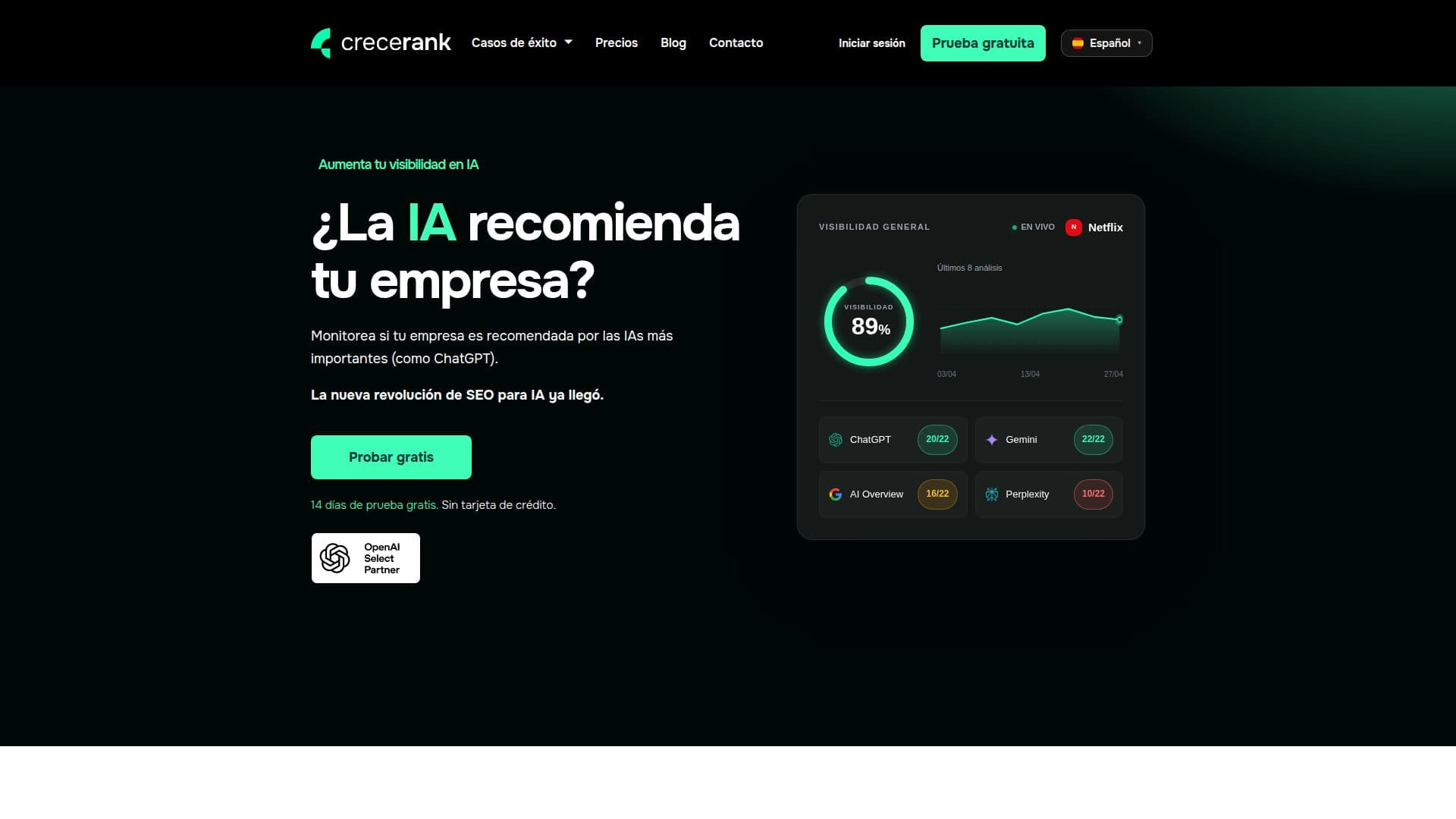 Crecerank のスクリーンショット