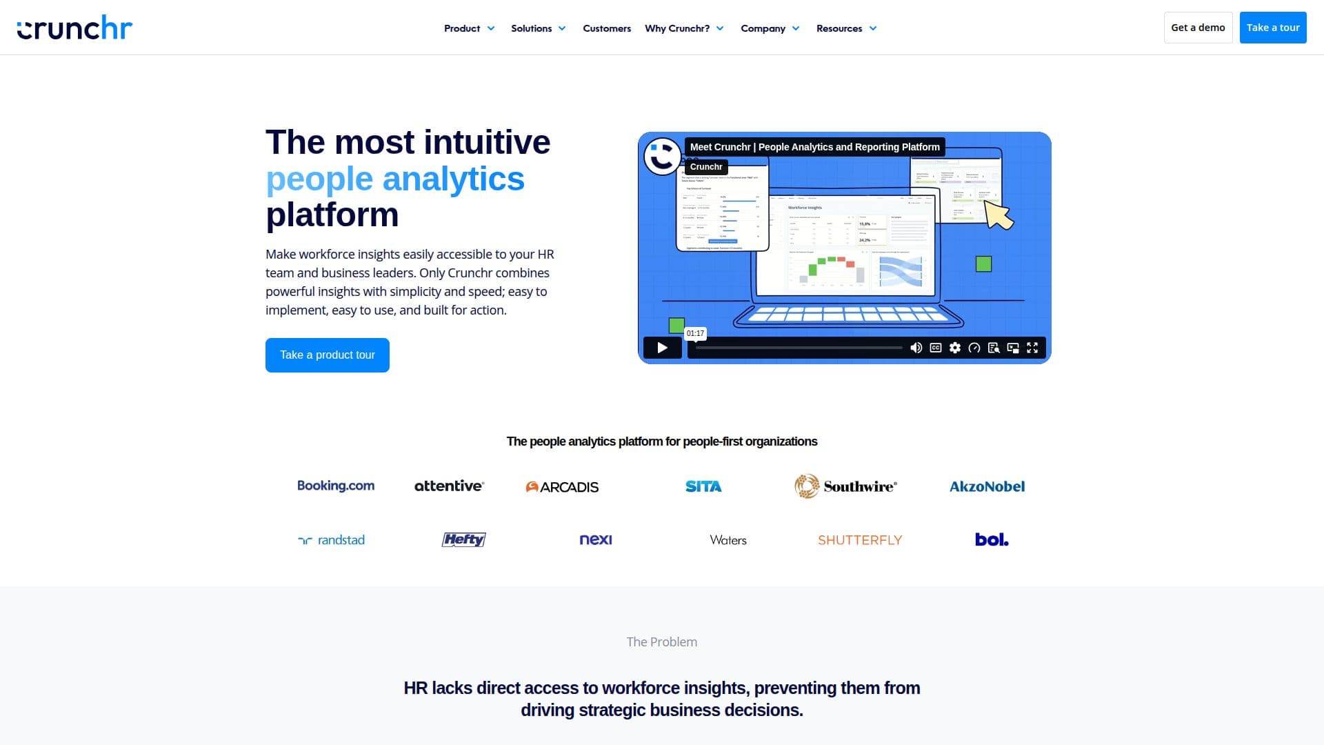 لقطة شاشة لـ برنامج تحليلات الأشخاص من Crunchr
