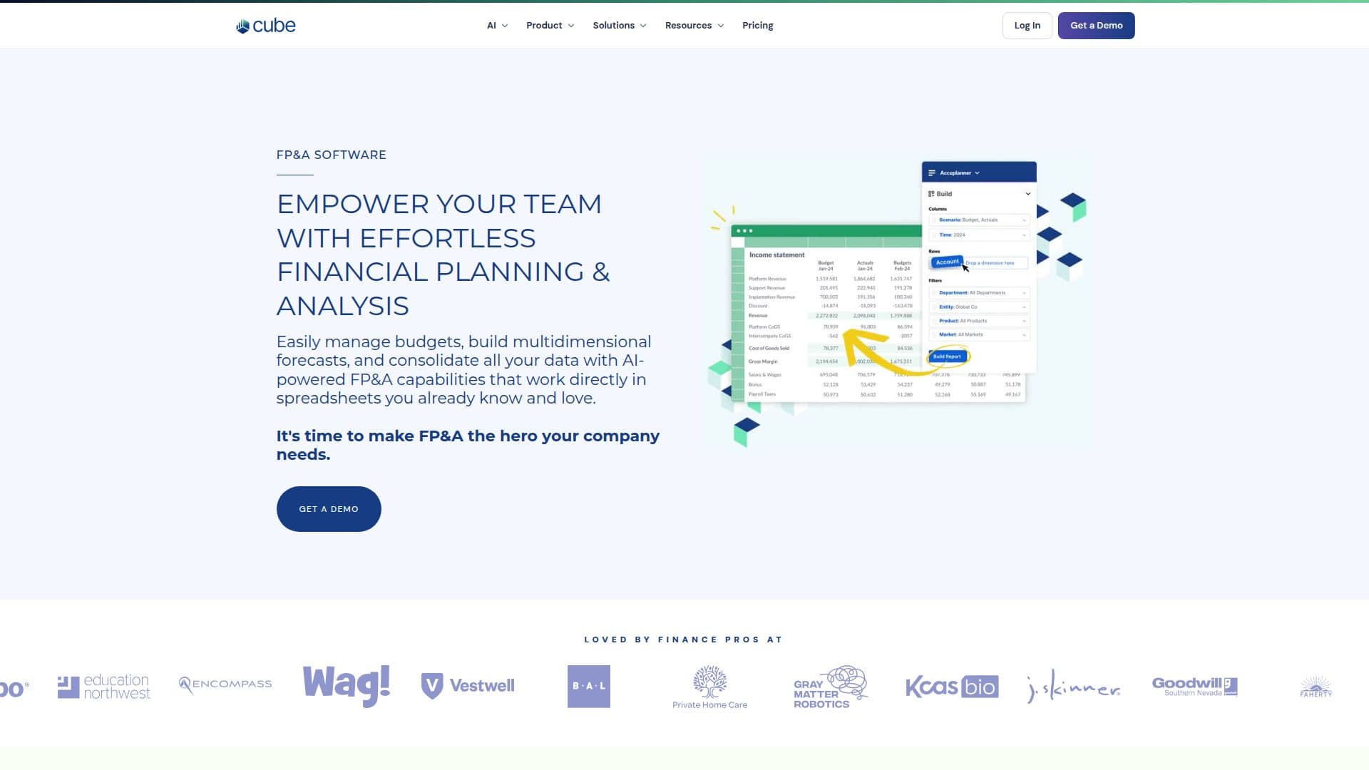 Программное обеспечение Cube FP&A screenshot