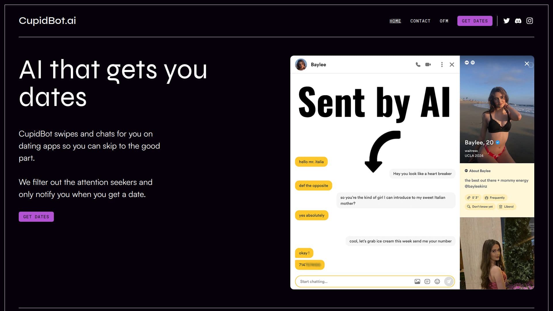 CupidBot screenshot