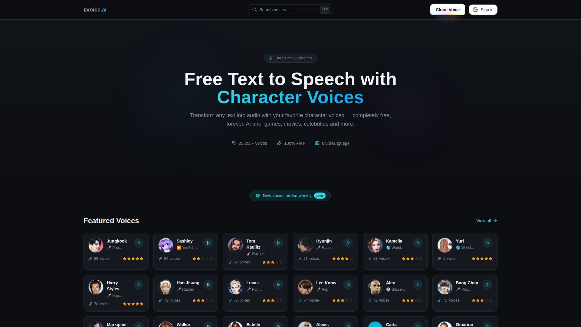 cvoice.ai screenshot