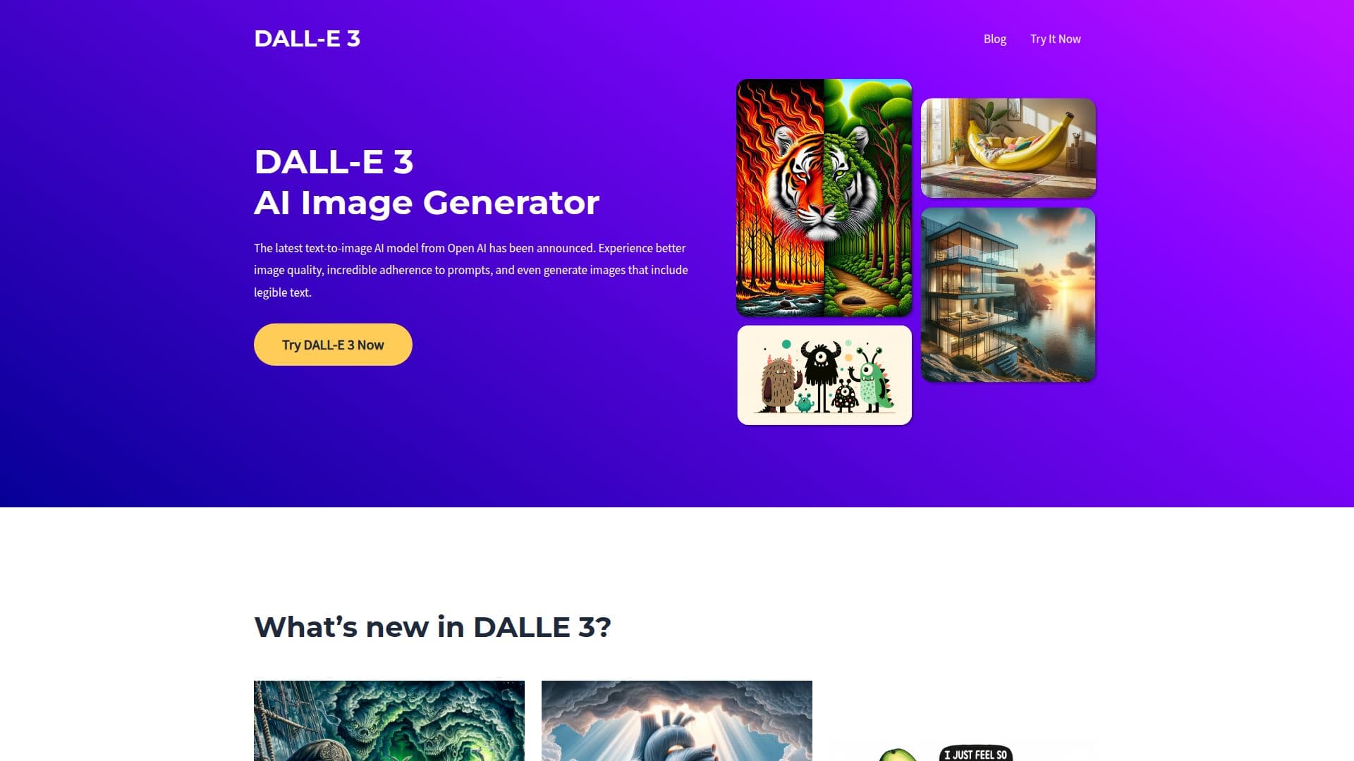 DALL-E 3 AI Image Generator screenshot
