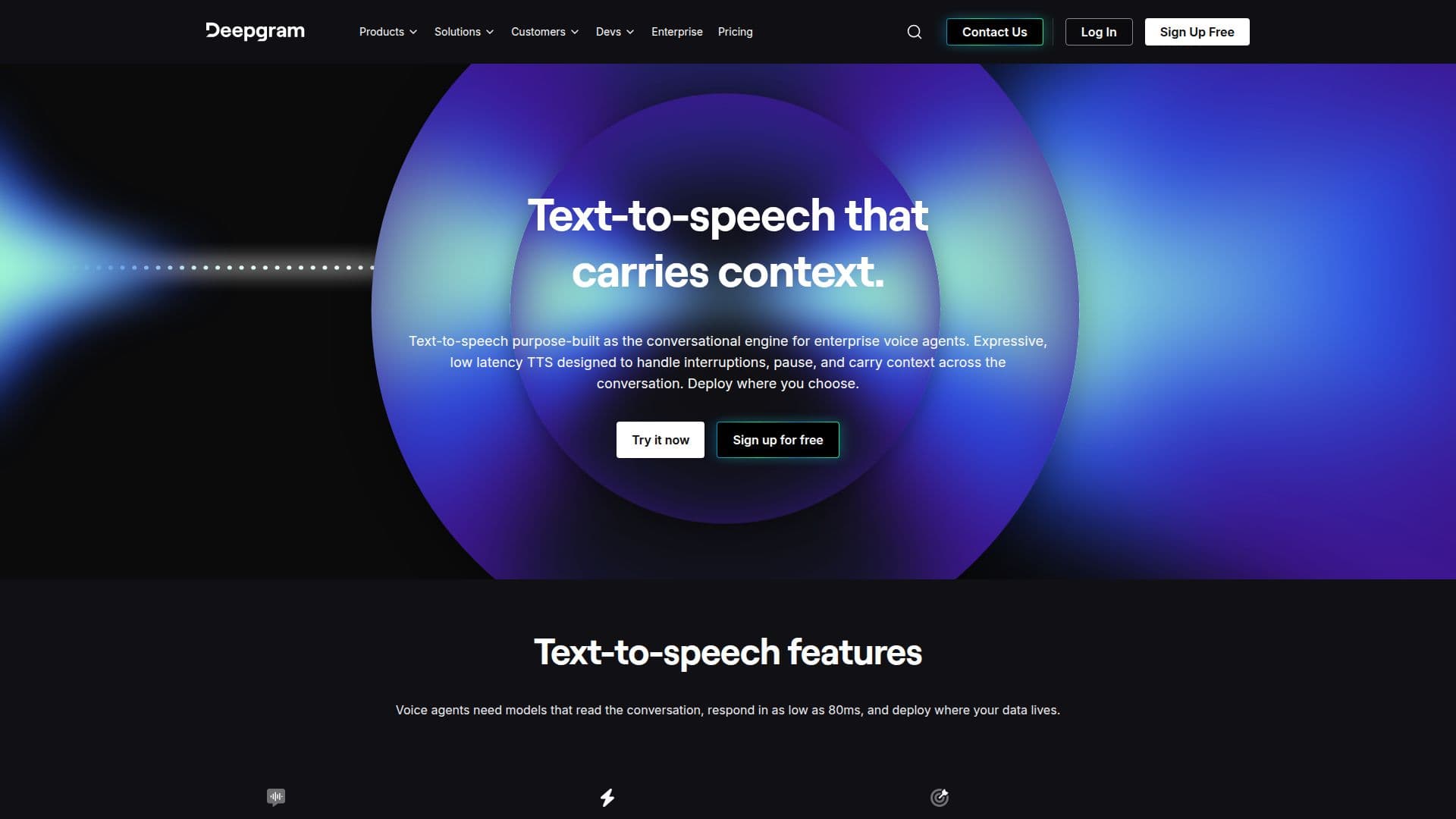Deepgram Flux TTS 스크린샷