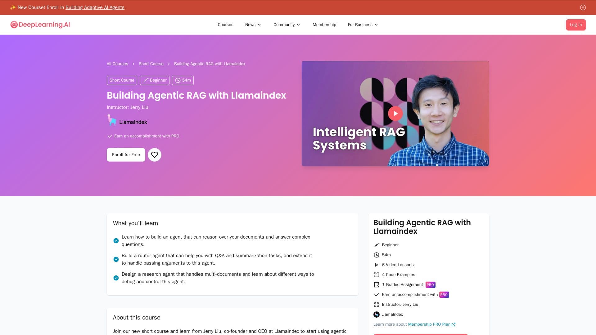 使用 LlamaIndex 构建自主 RAG 截图