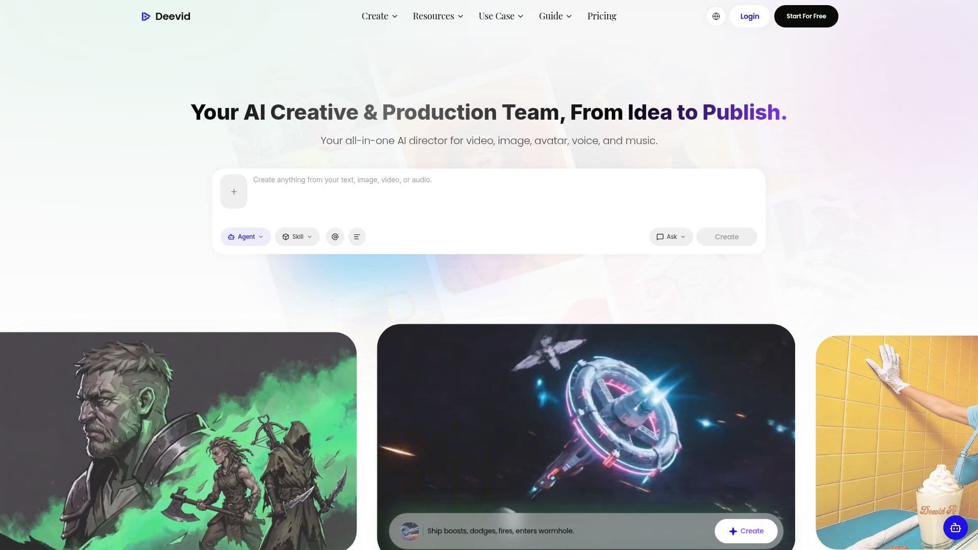 Скриншот DeeVid AI