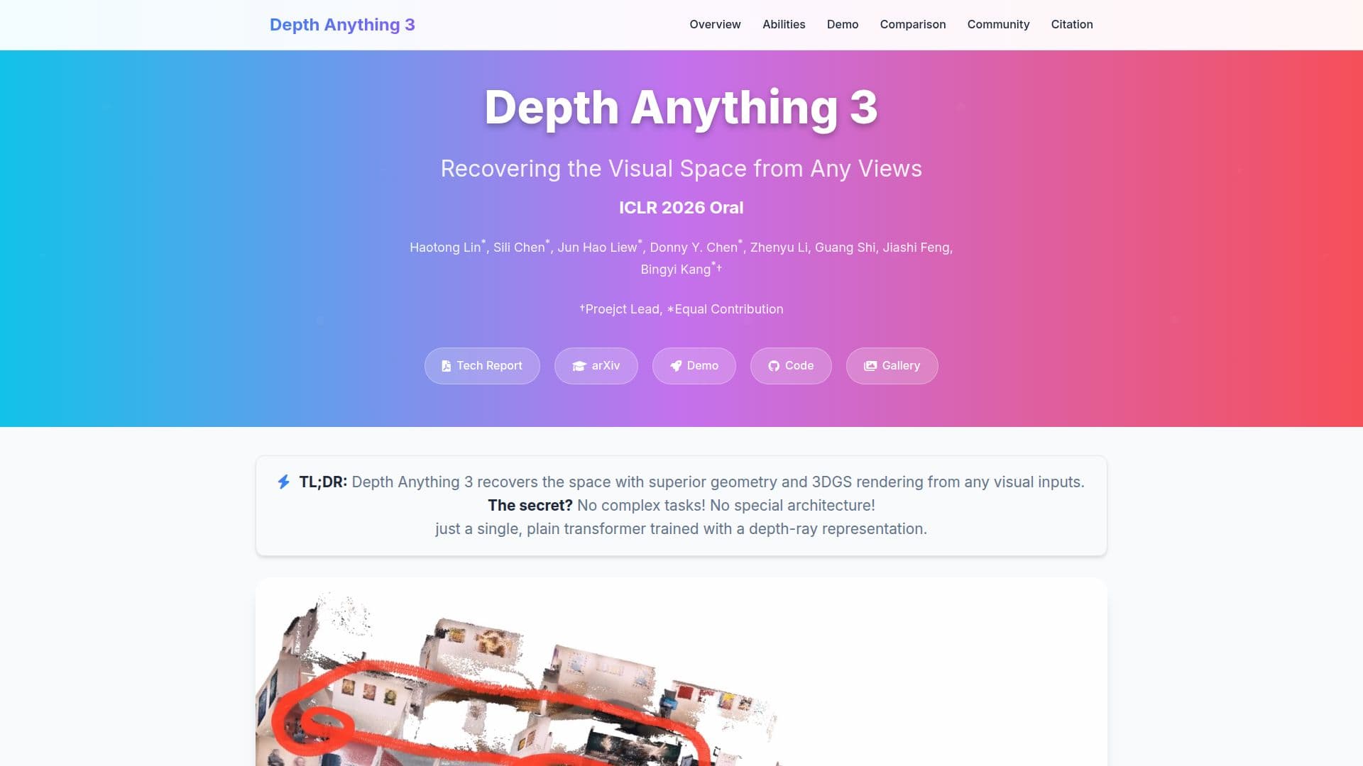 Depth Anything 3 screenshot
