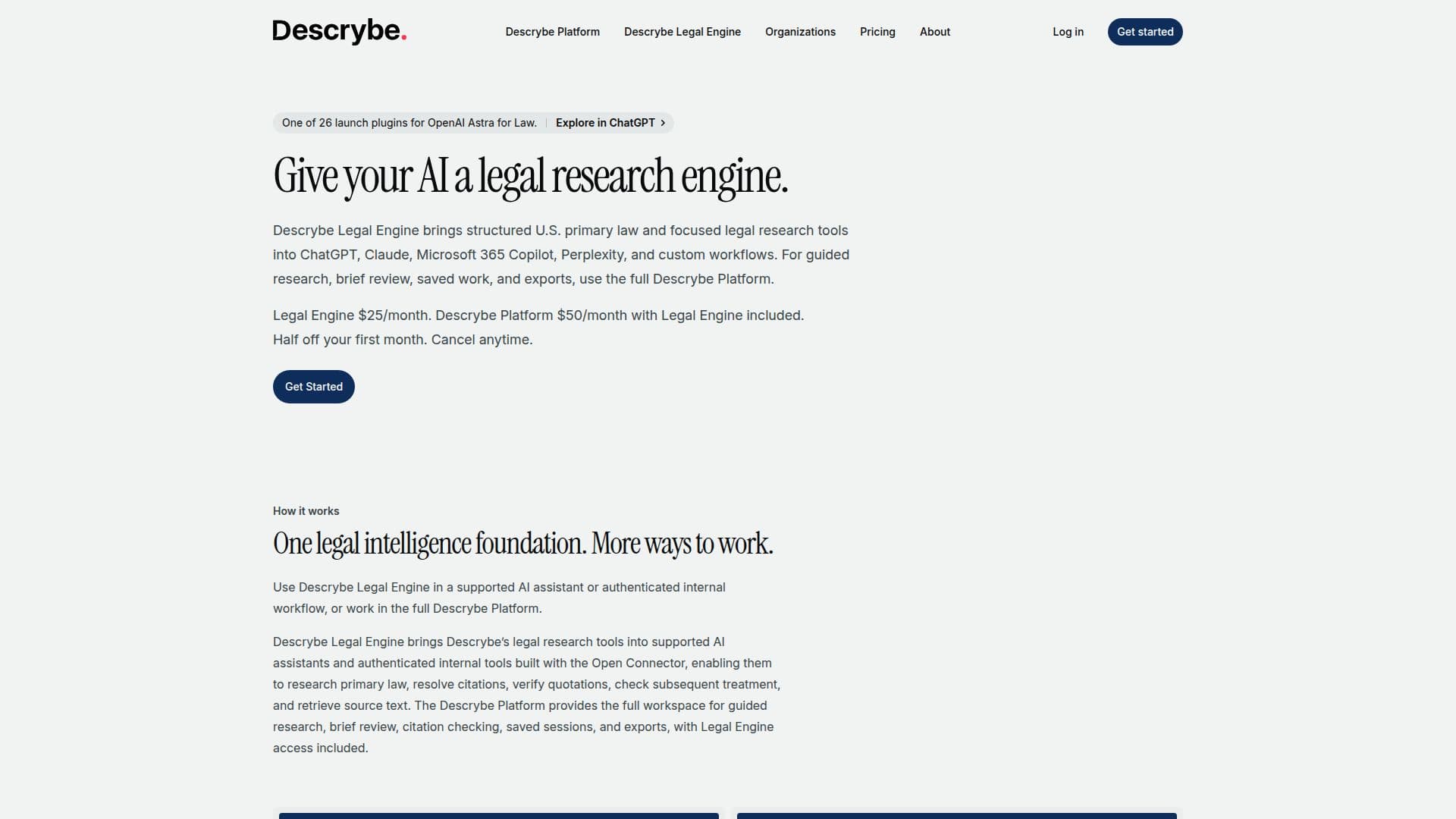 Descrybe screenshot