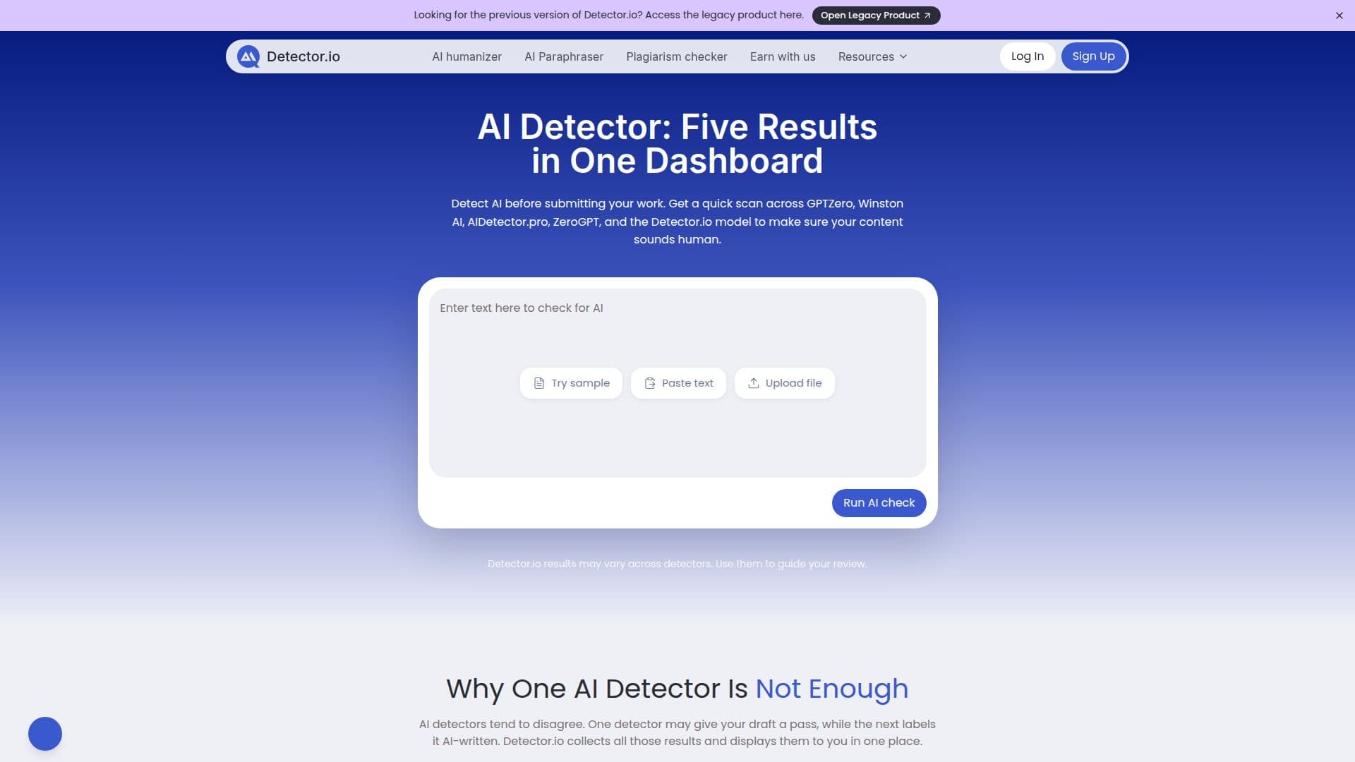Captura de pantalla de Detector.io
