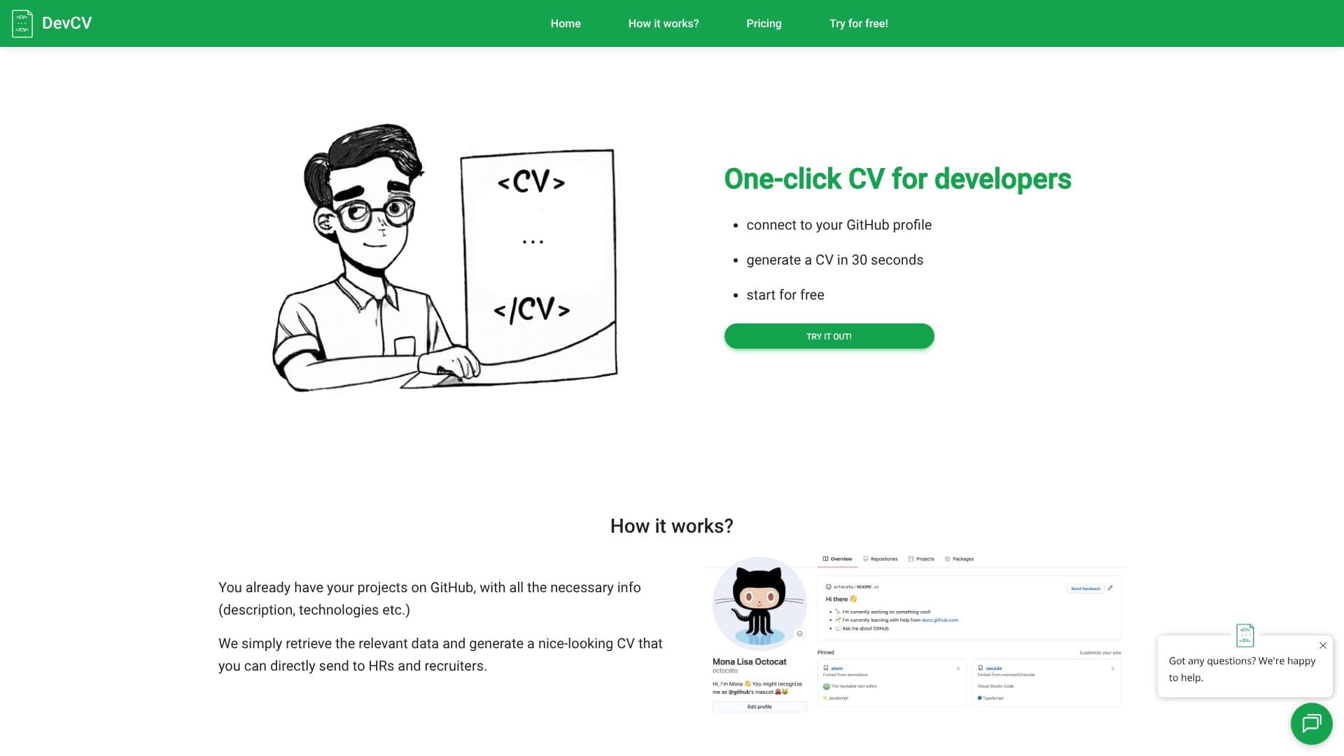 DevCV 스크린샷