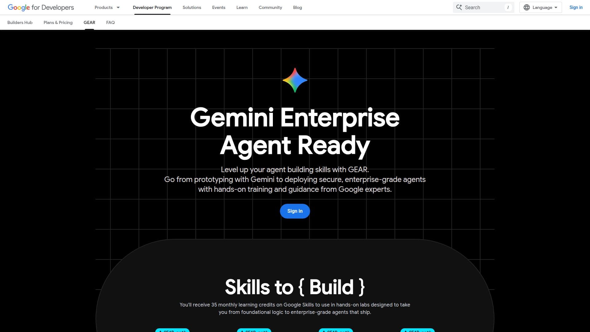 Build AI Agents with Google (GEAR program) screenshot
