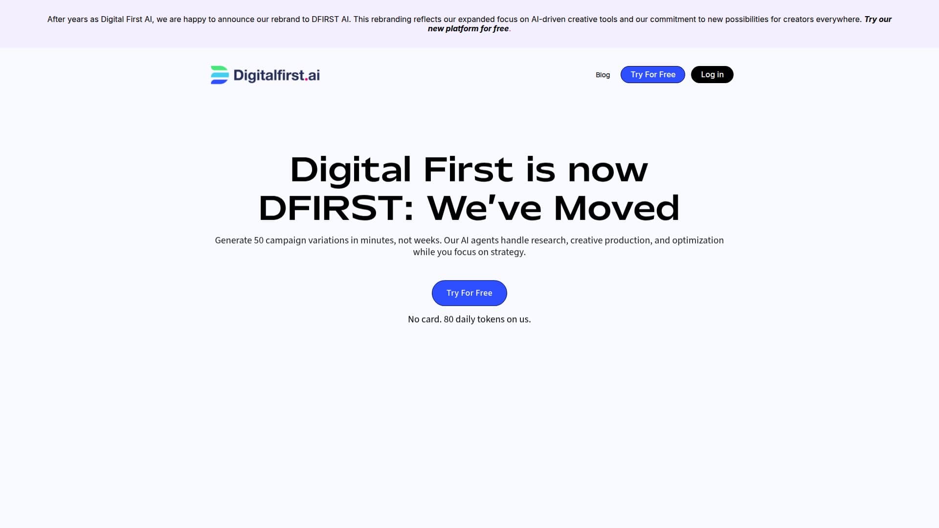 Screenshot von DFIRST AI