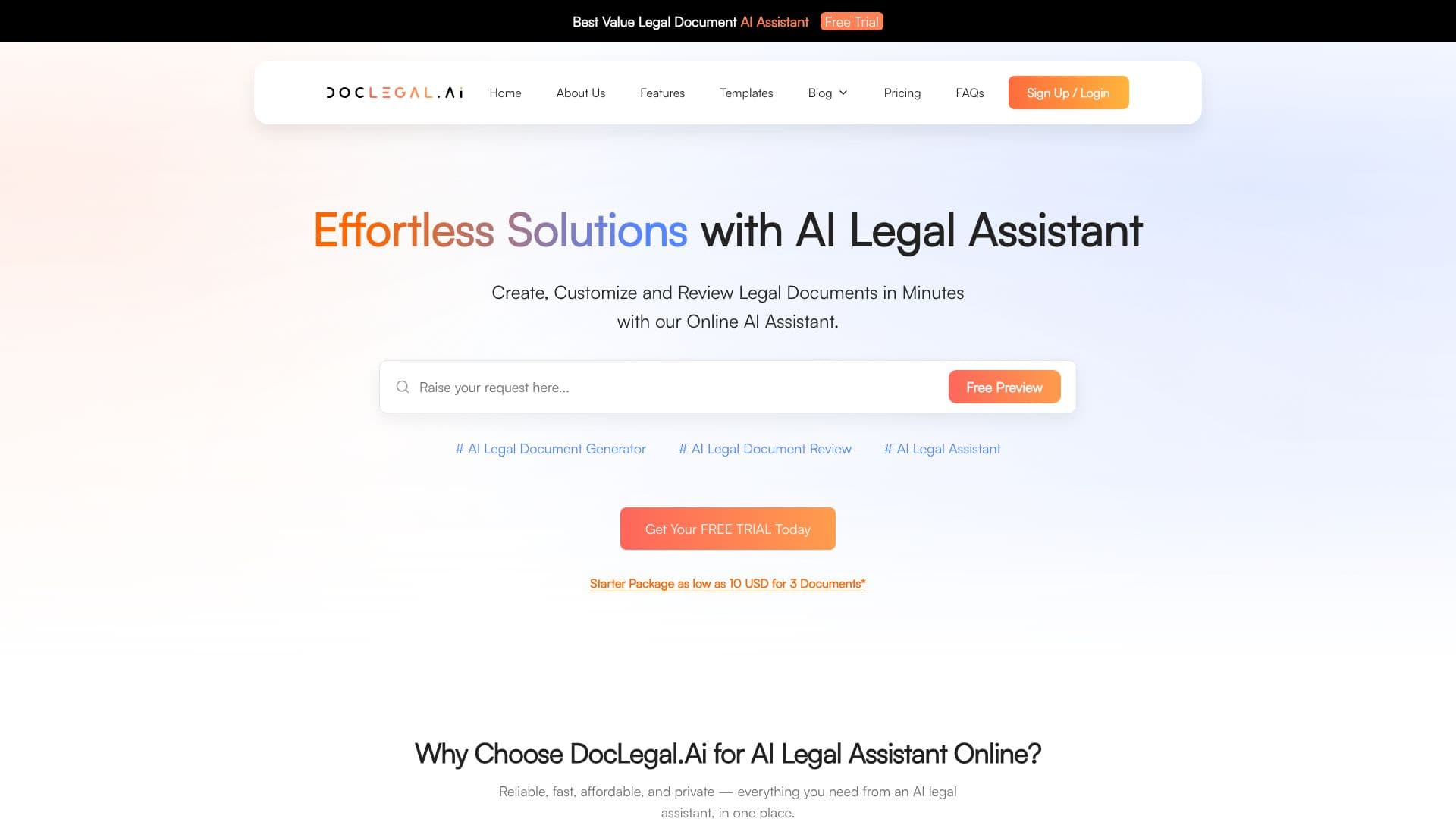 Скриншот DocLegal.Ai