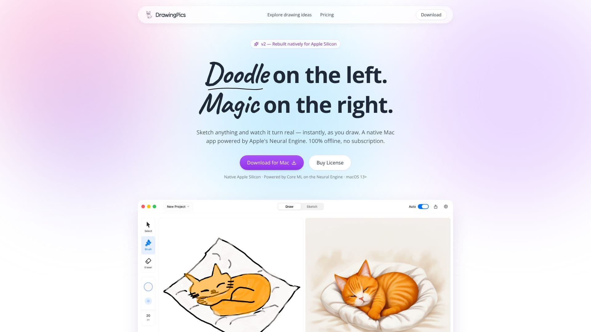 Captura de pantalla de DrawingPics Generador de Arte IA sin Conexión