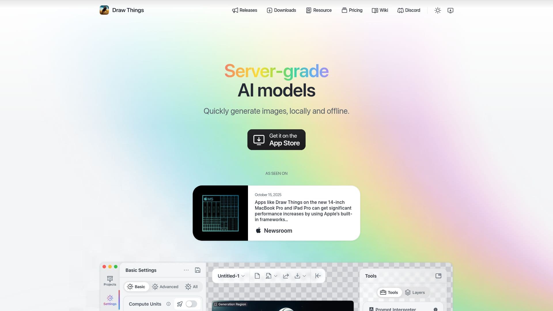 Draw Things: AI-assisted Image Generation screenshot