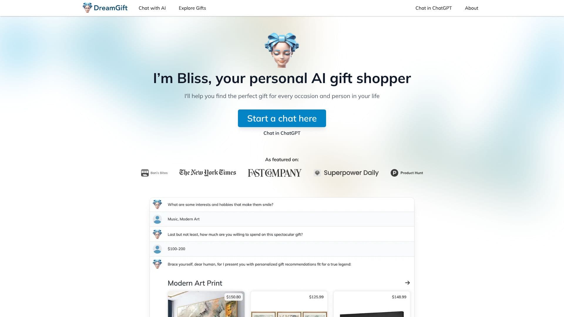 DreamGift screenshot