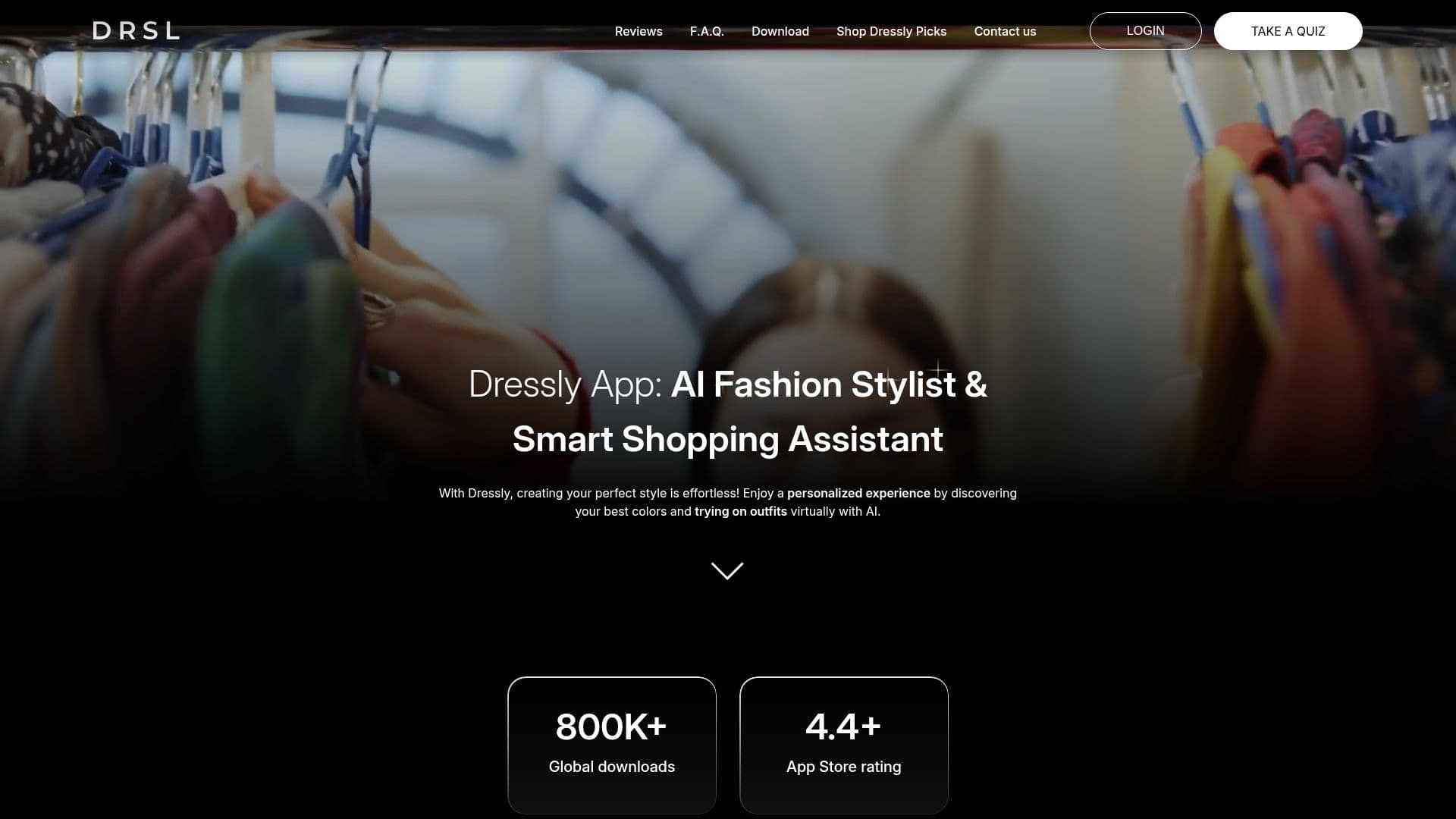 Dressly 应用程序：AI 时尚造型师 screenshot