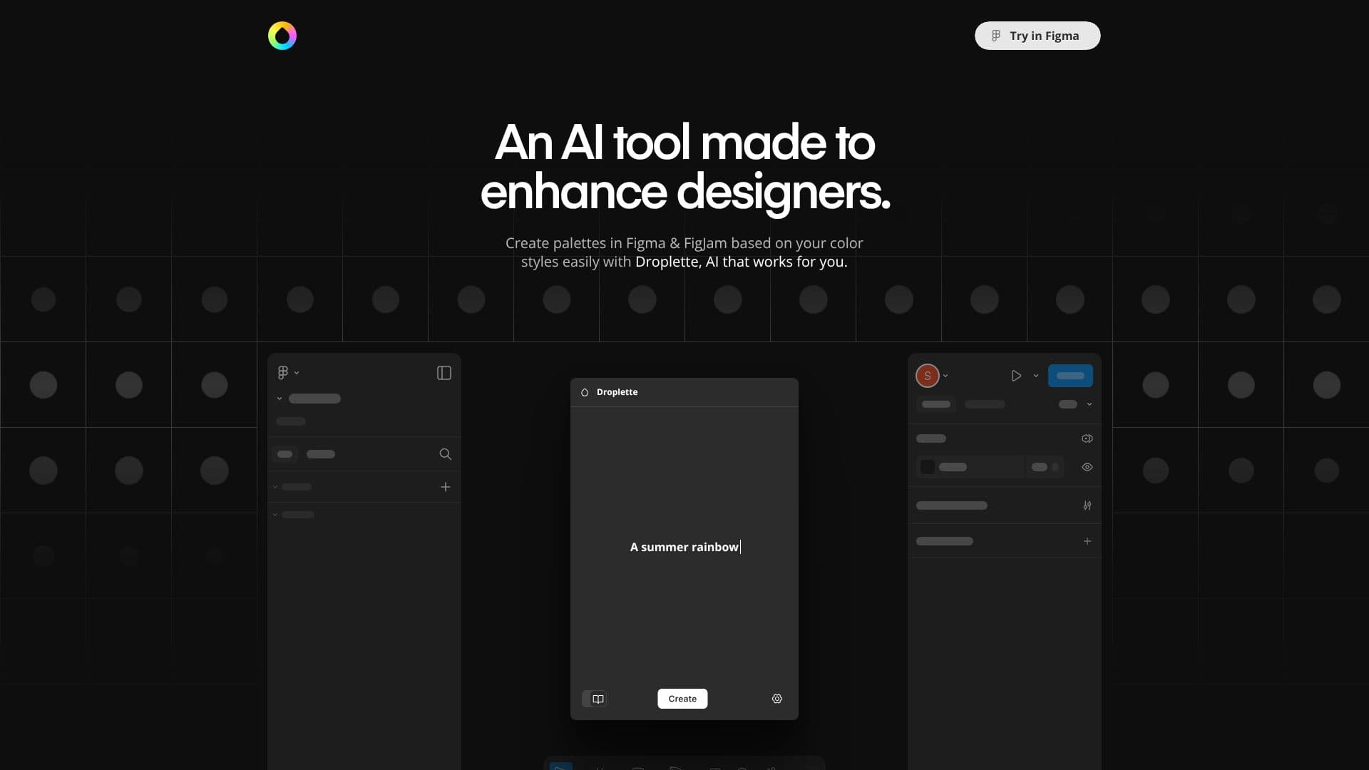 Droplette AI Color Generator のスクリーンショット