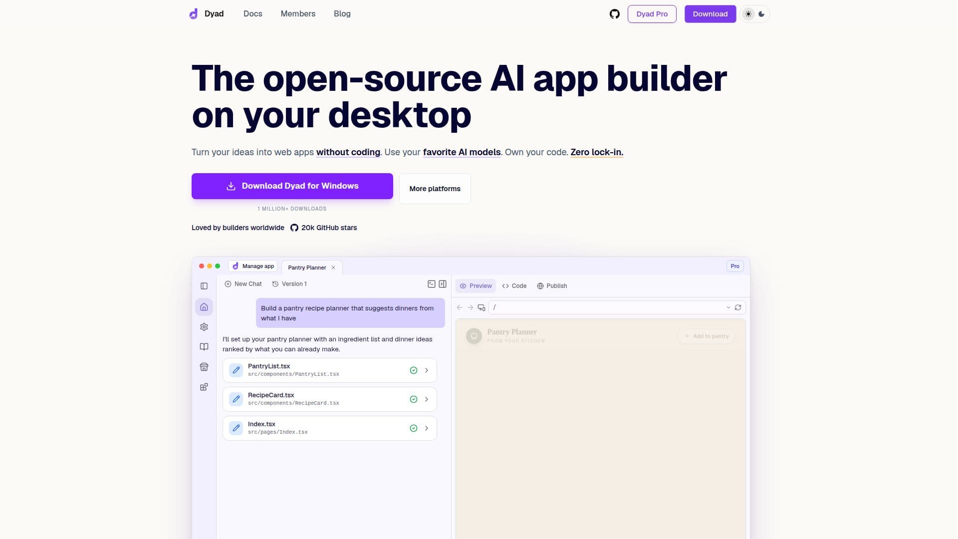 Dyad screenshot
