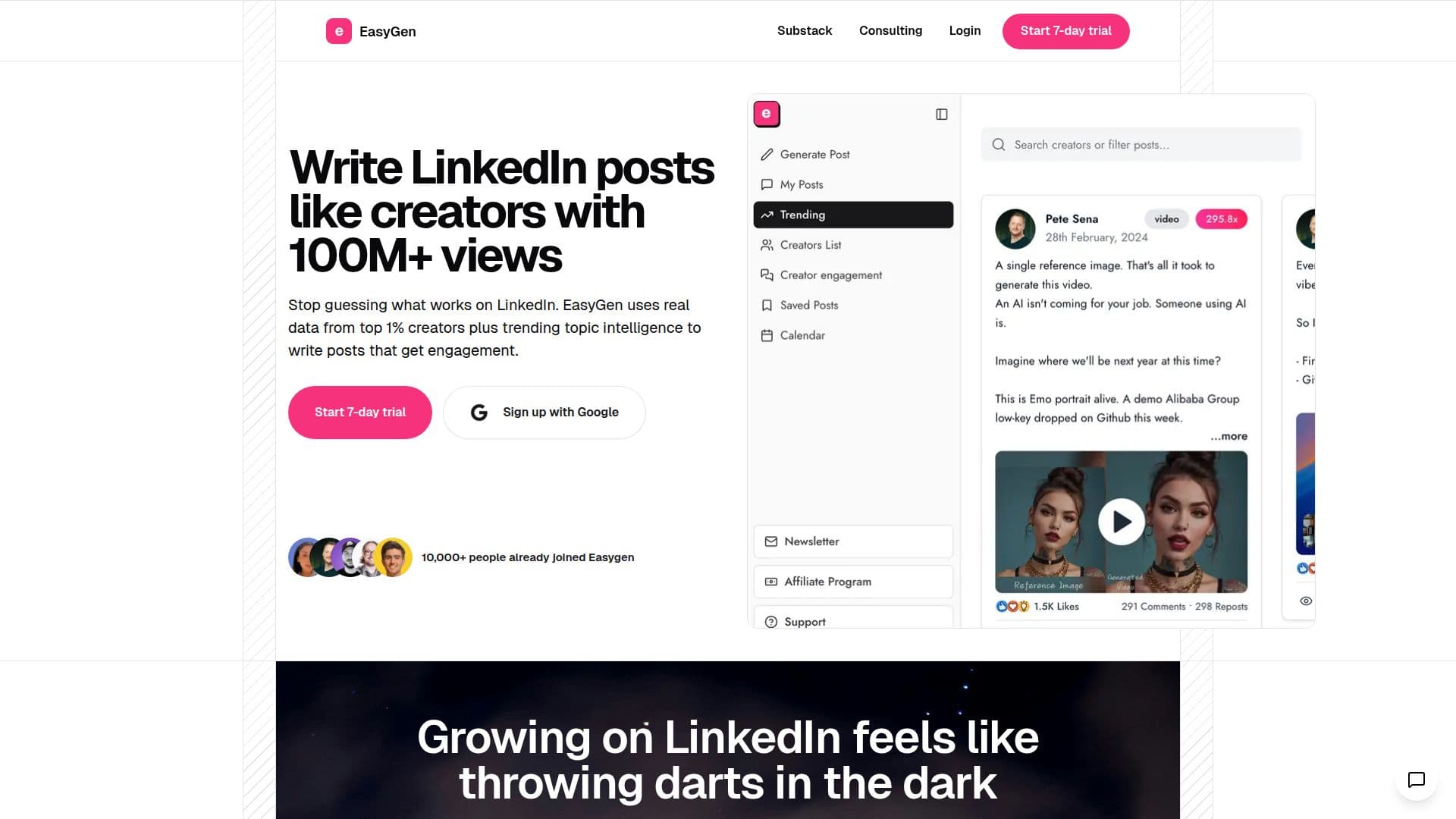 EasyGen | AI for LinkedIn Posts screenshot