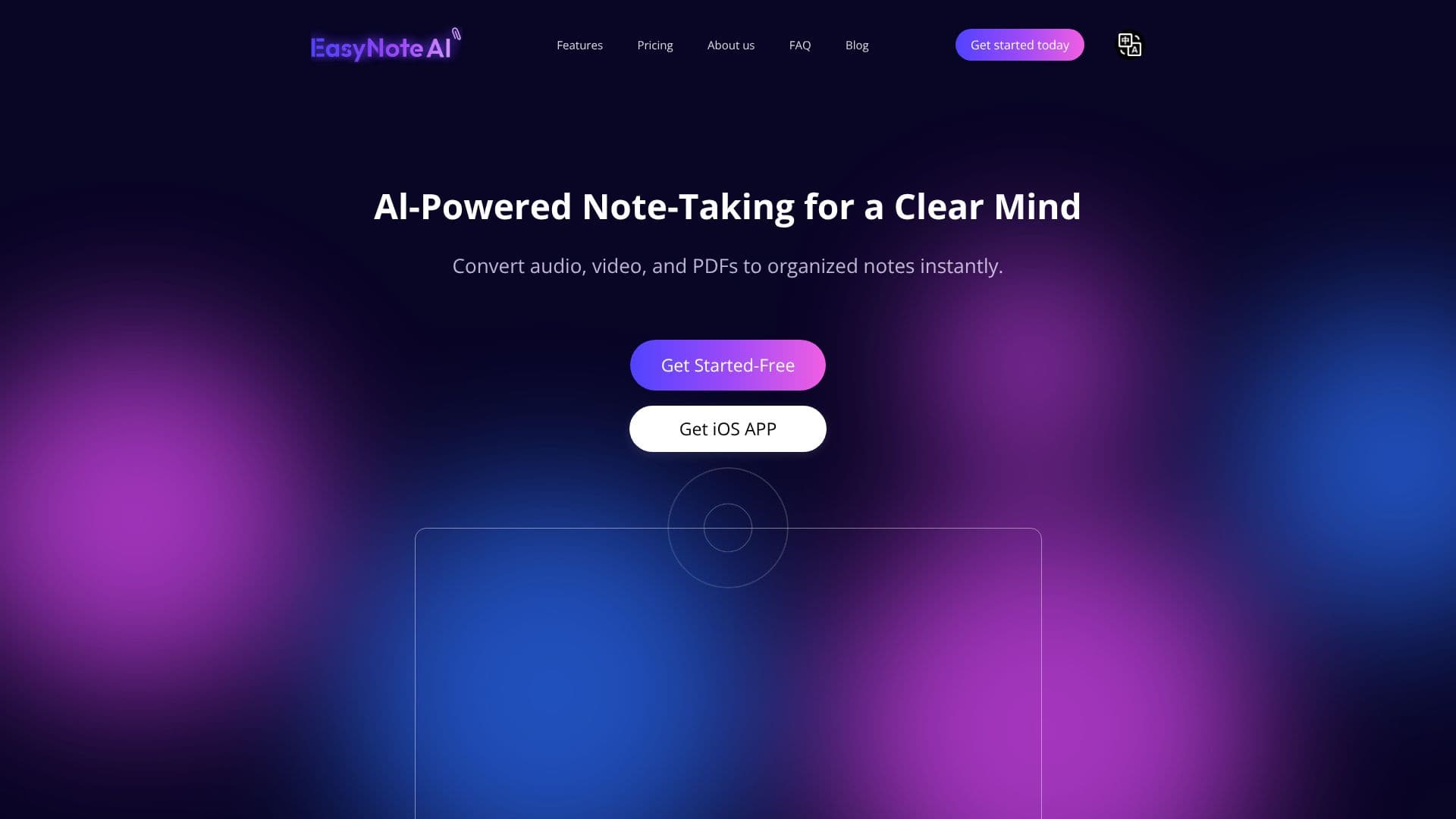 Tangkapan layar EasyNoteAI