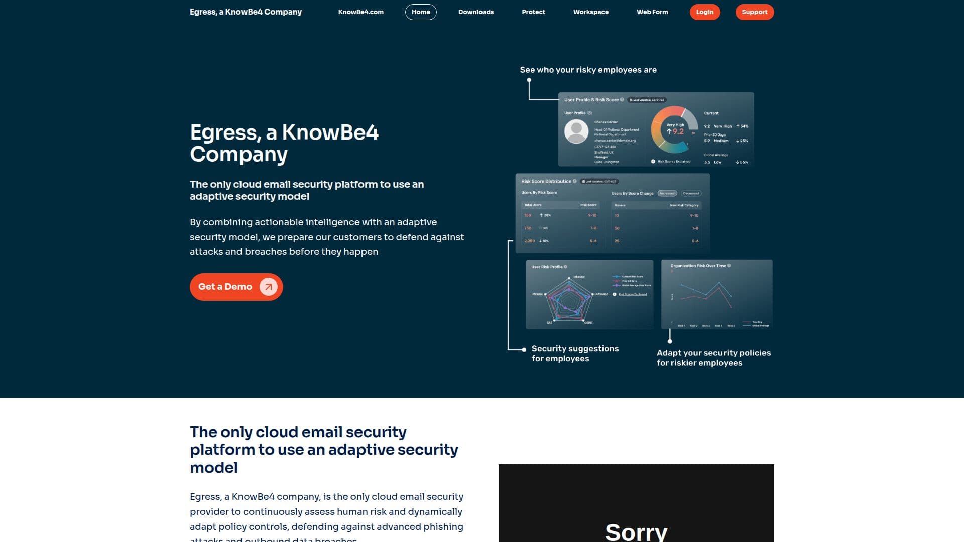 Egress Intelligent Email Security screenshot