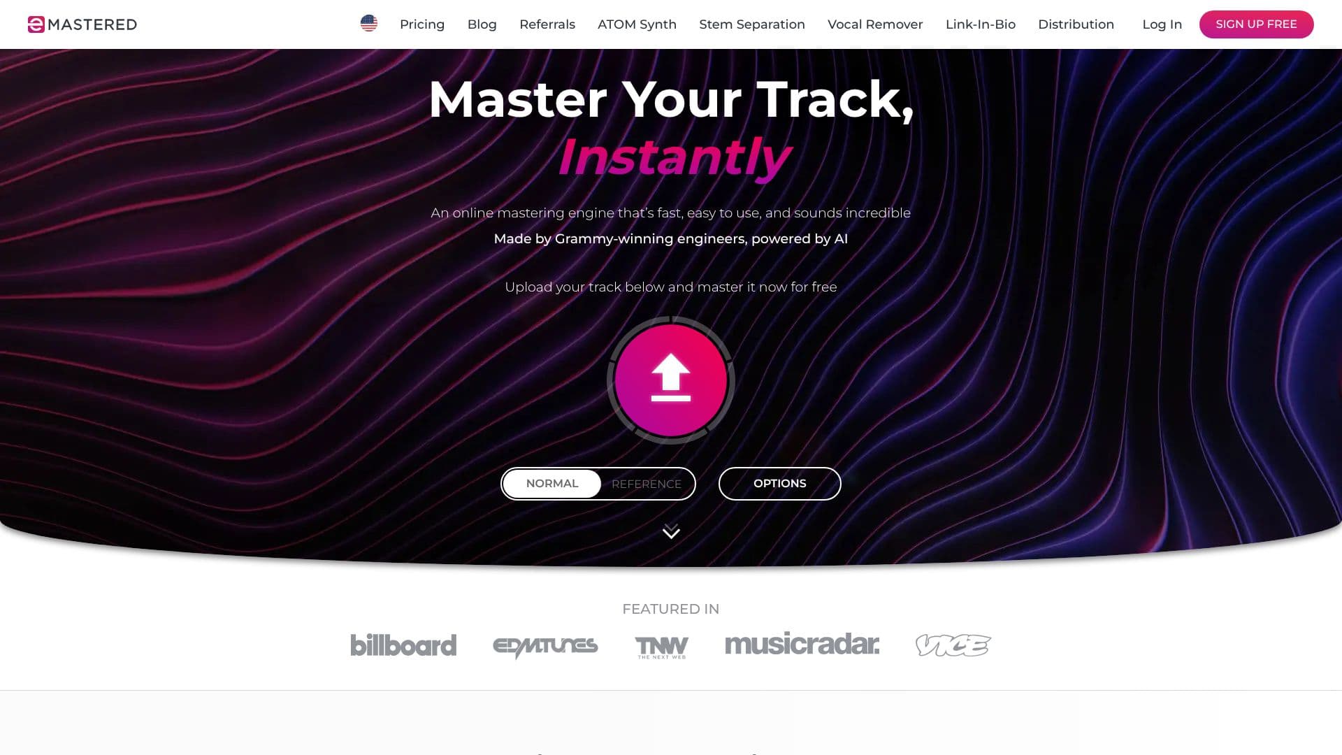 eMastered AI Mastering screenshot