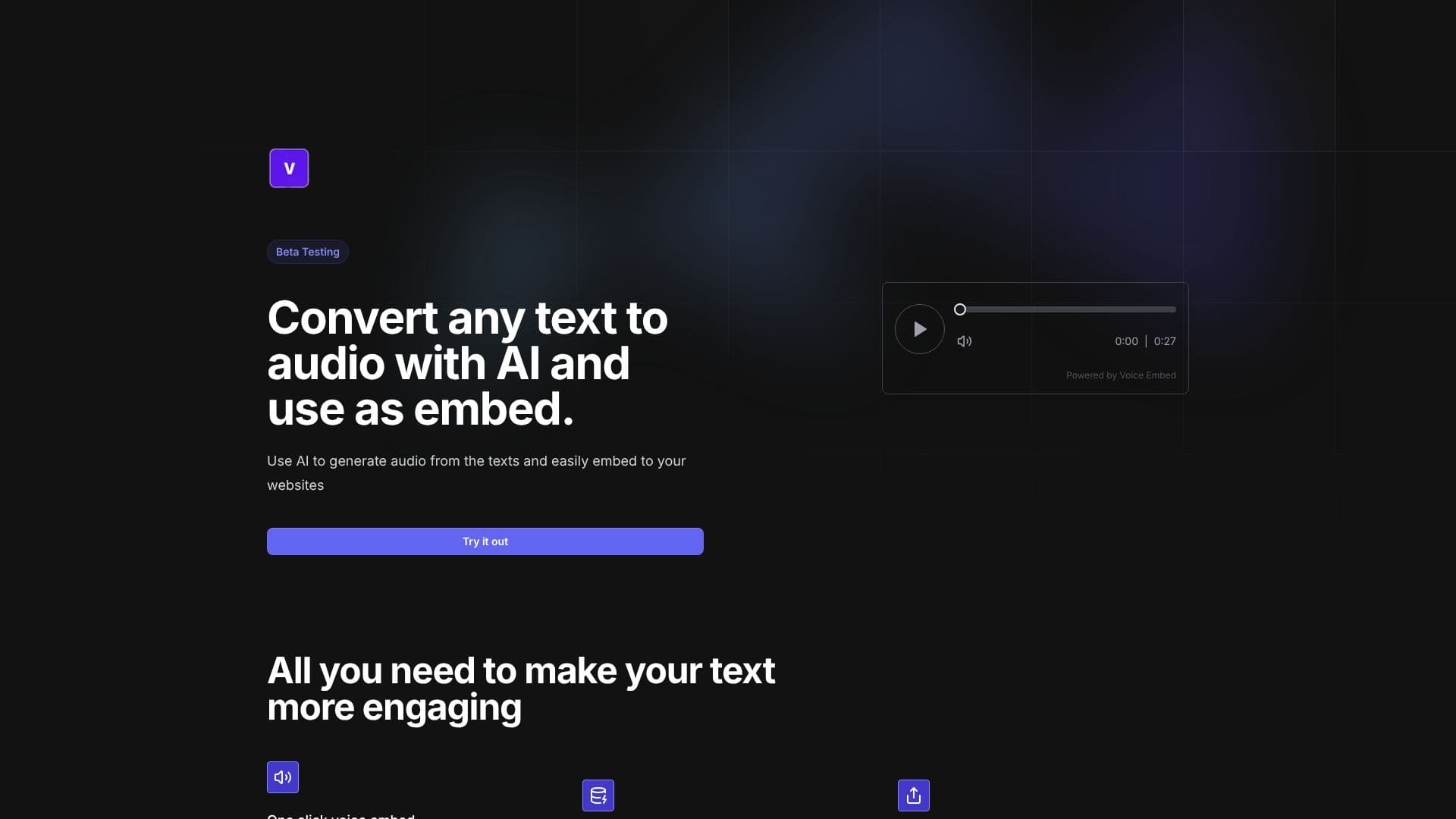 Voice Embed screenshot