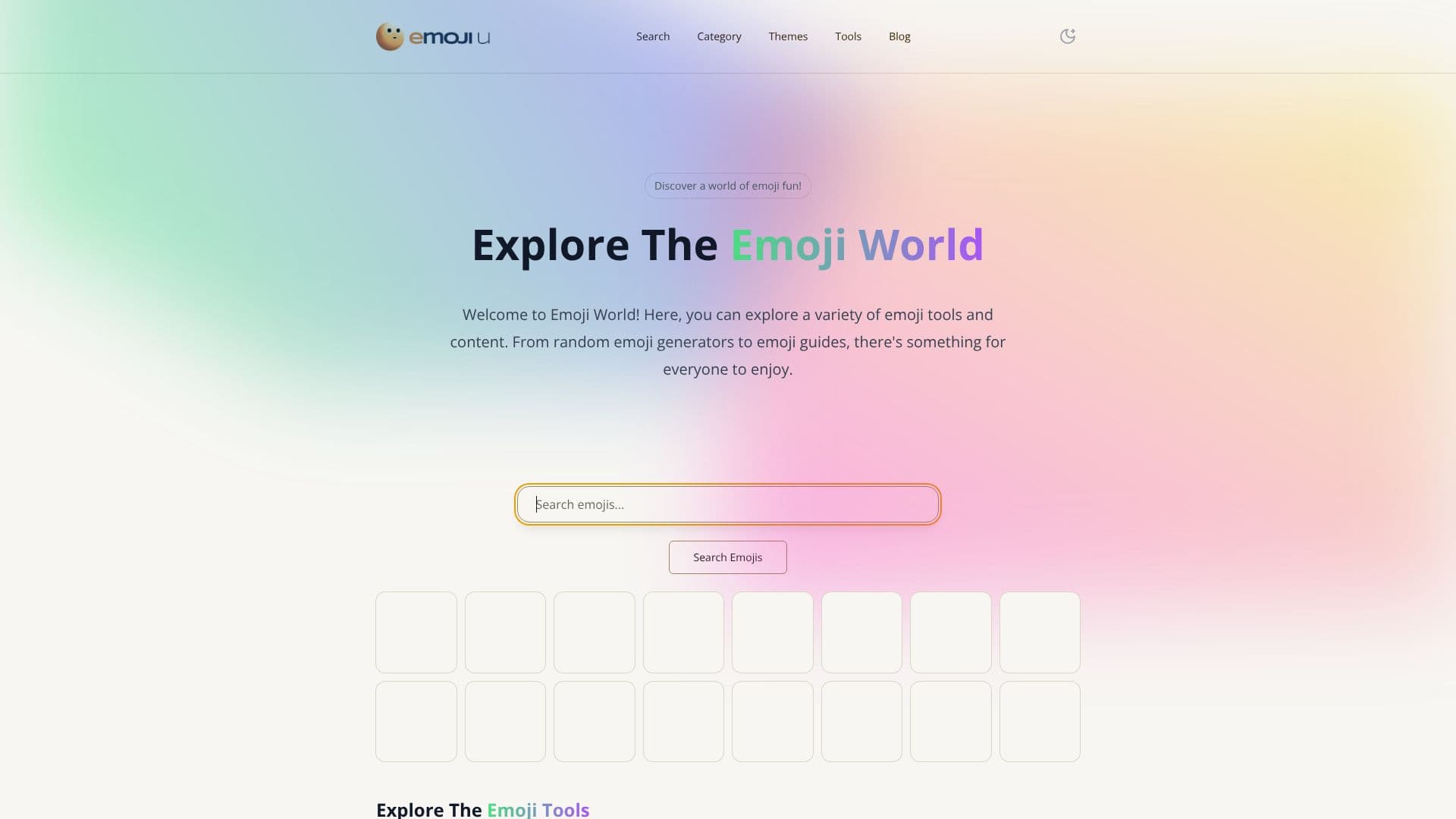 Tangkapan layar Emoji World