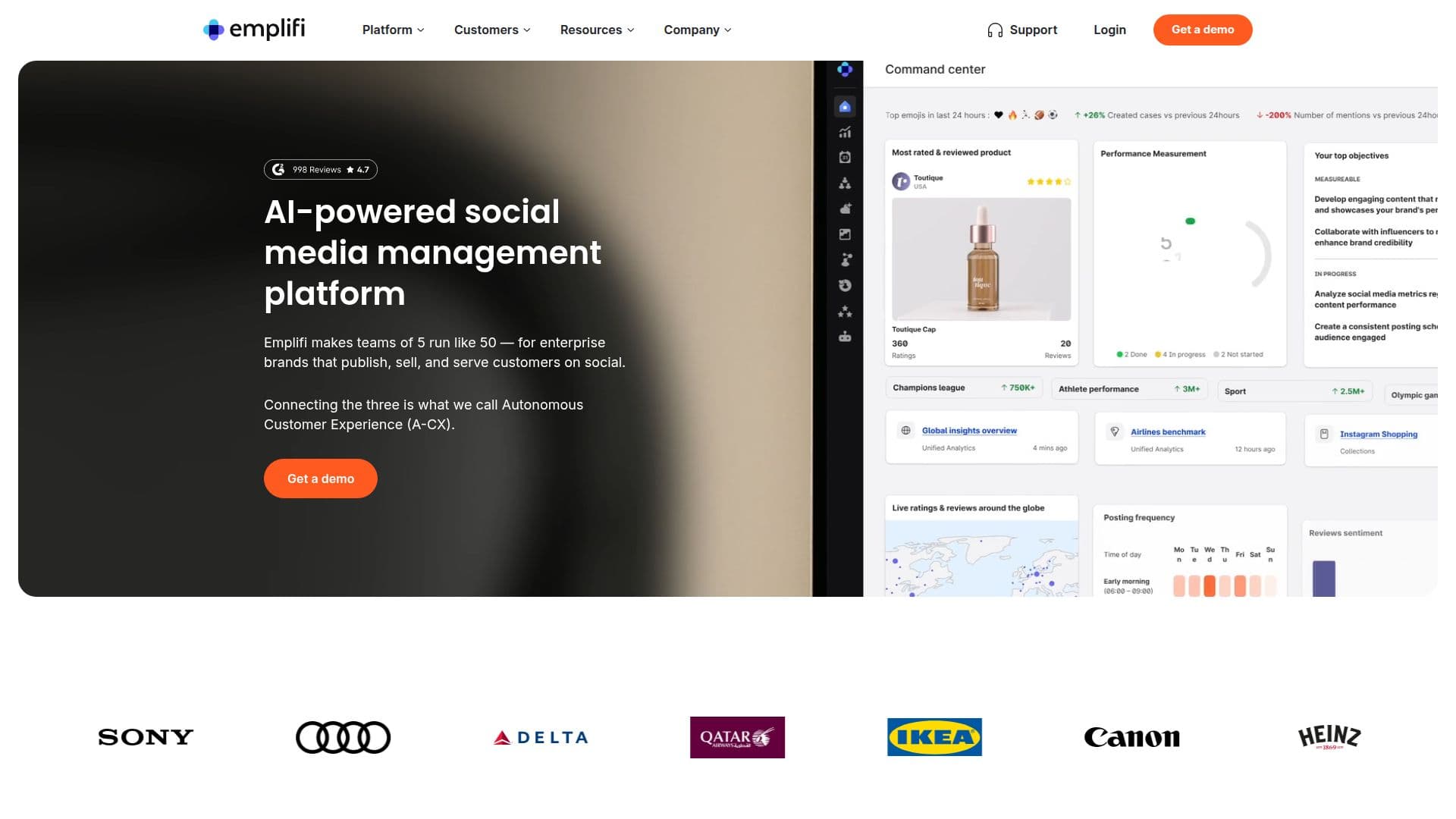 Socialbakers von Emplifi screenshot