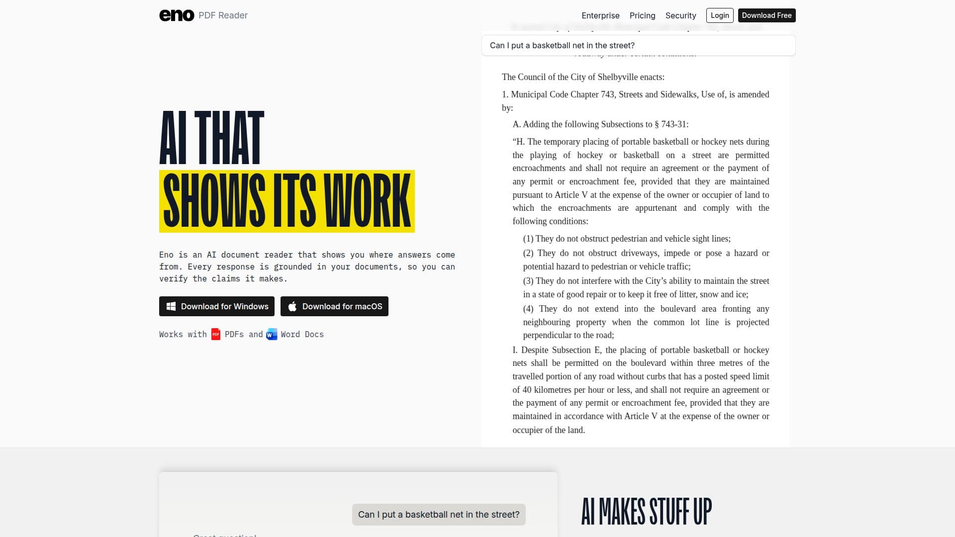 Eno PDF Reader screenshot