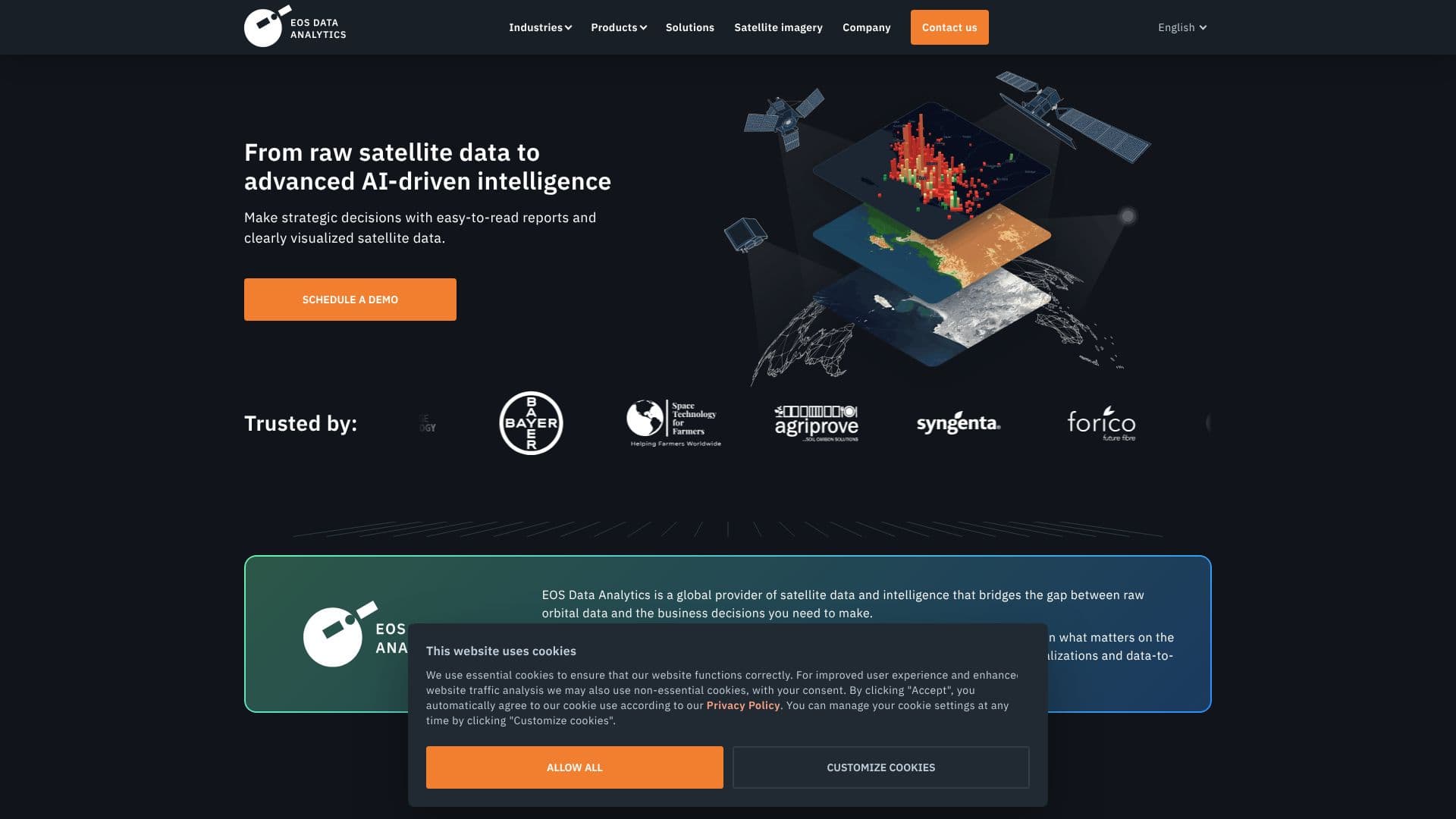 لقطة شاشة لـ EOS Data Analytics