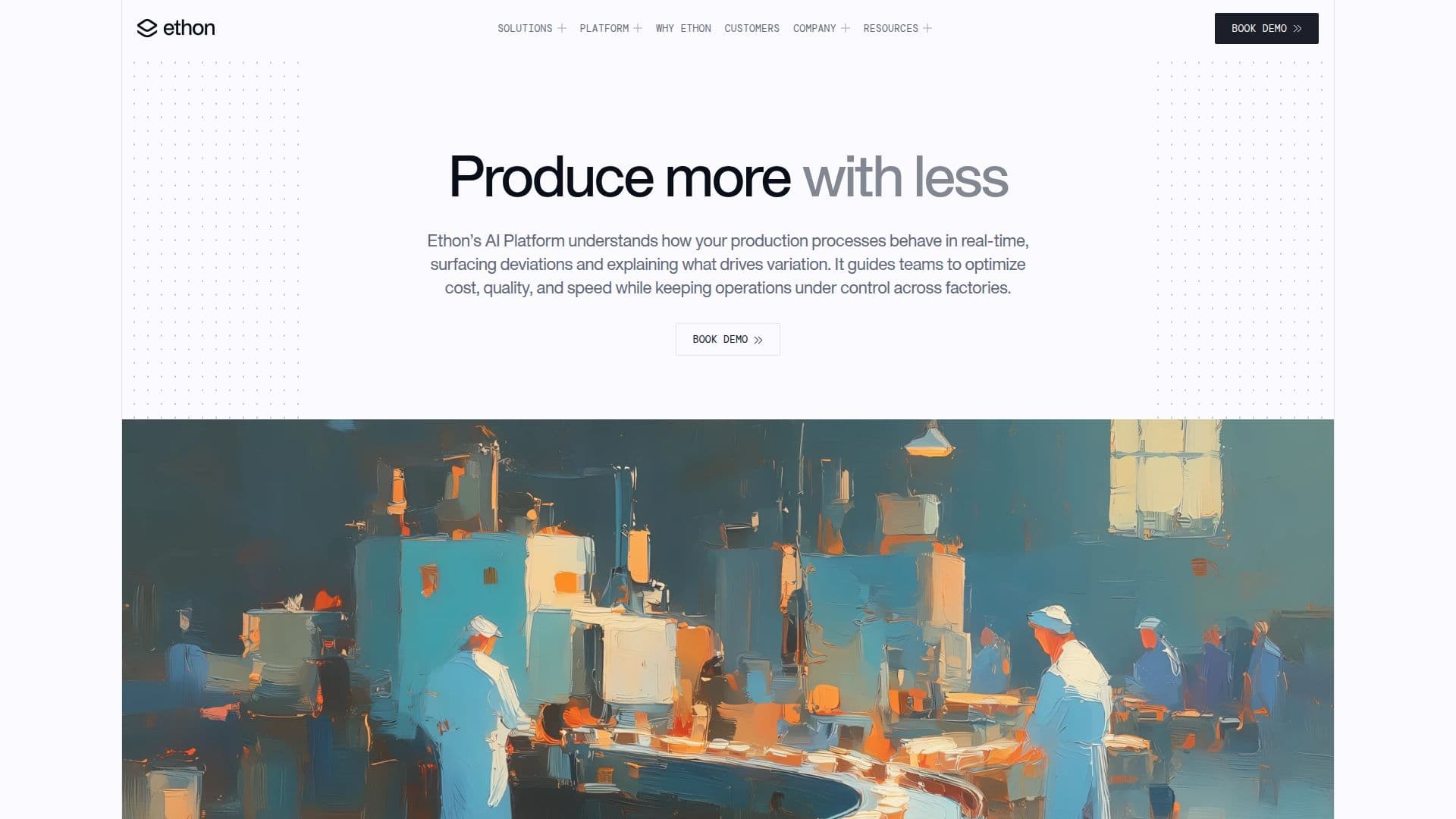 EthonAI Industrial AI Platform screenshot