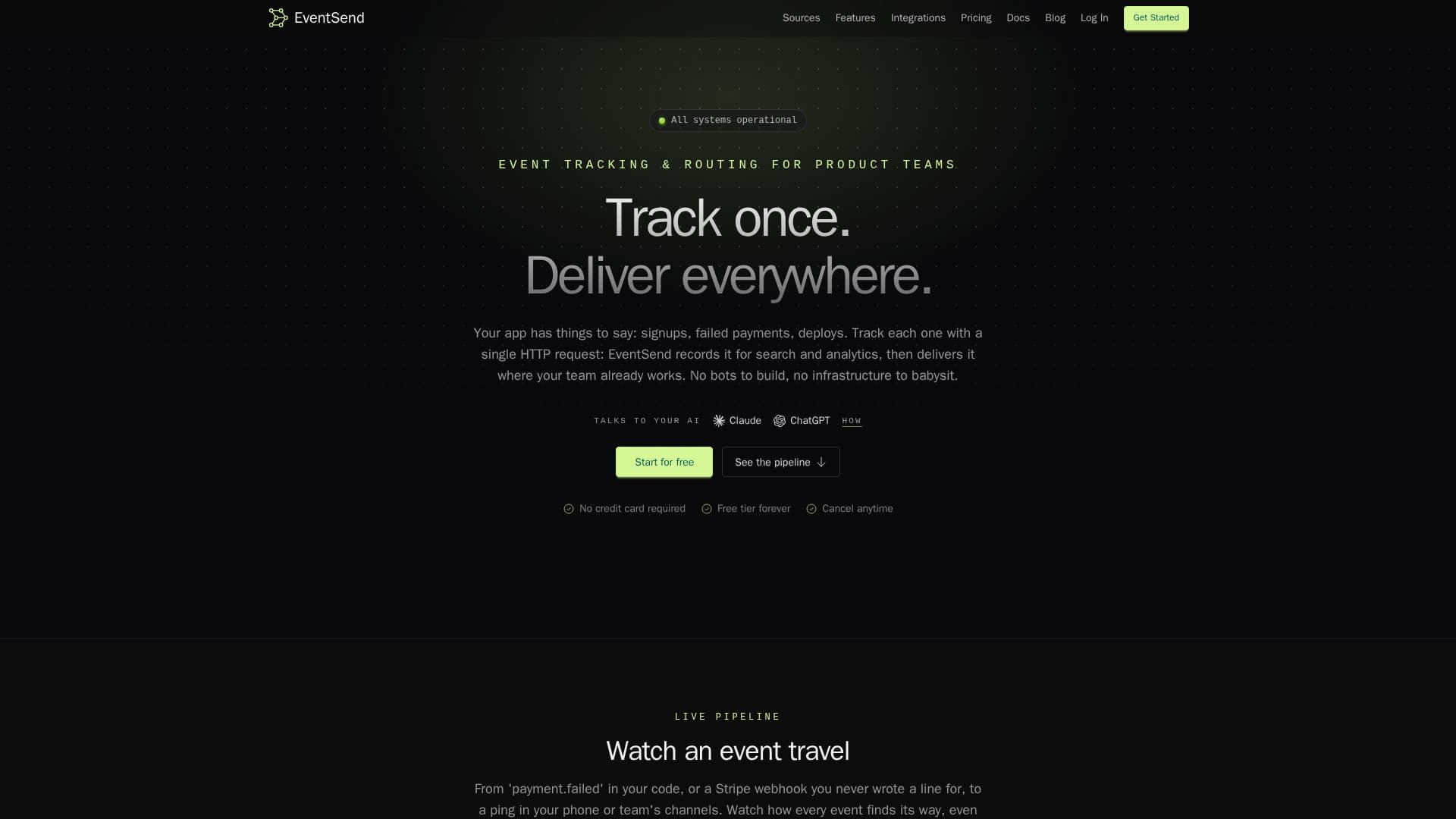 EventSend screenshot