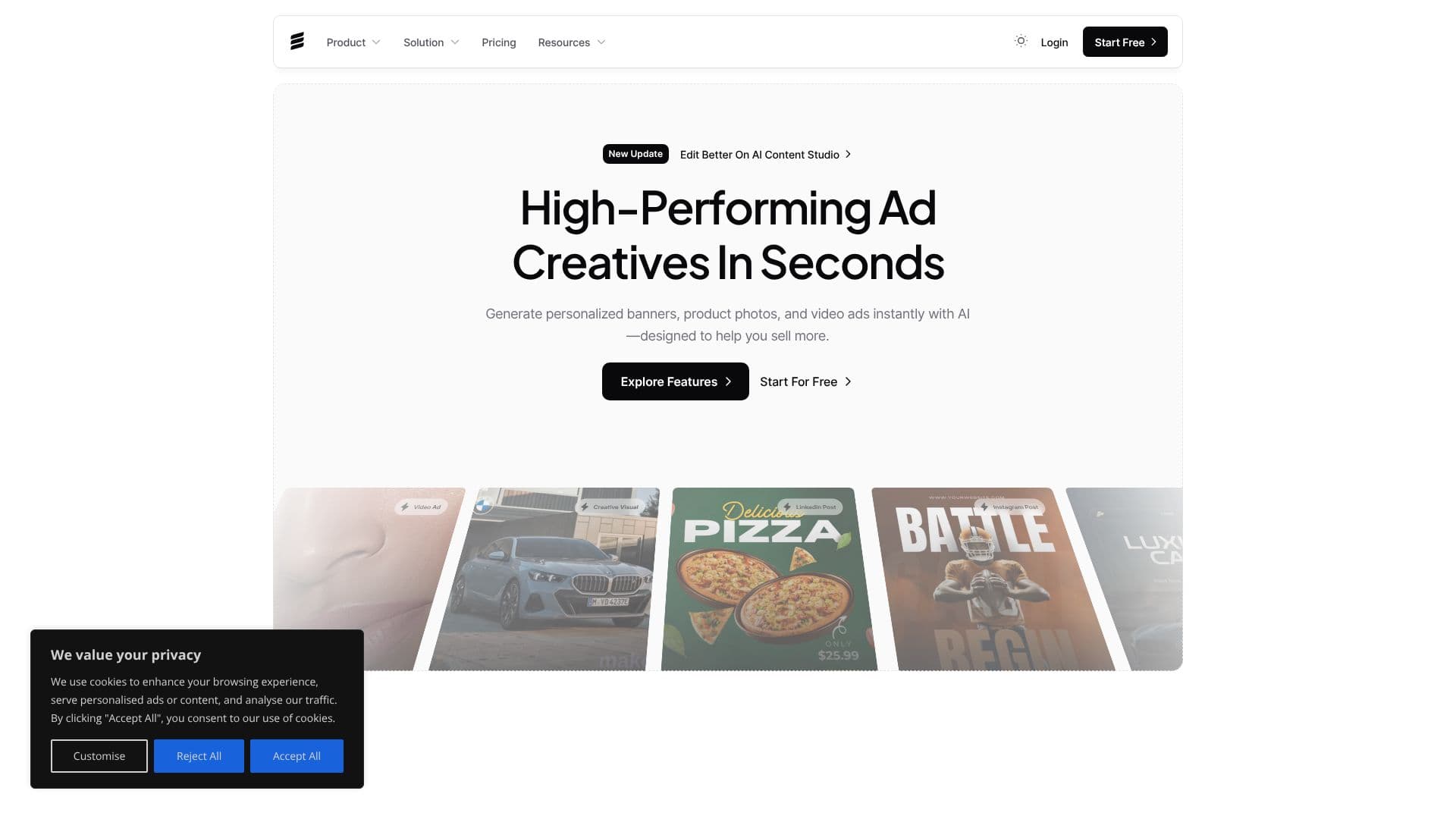 Evercopy AI Creative Generation 스크린샷