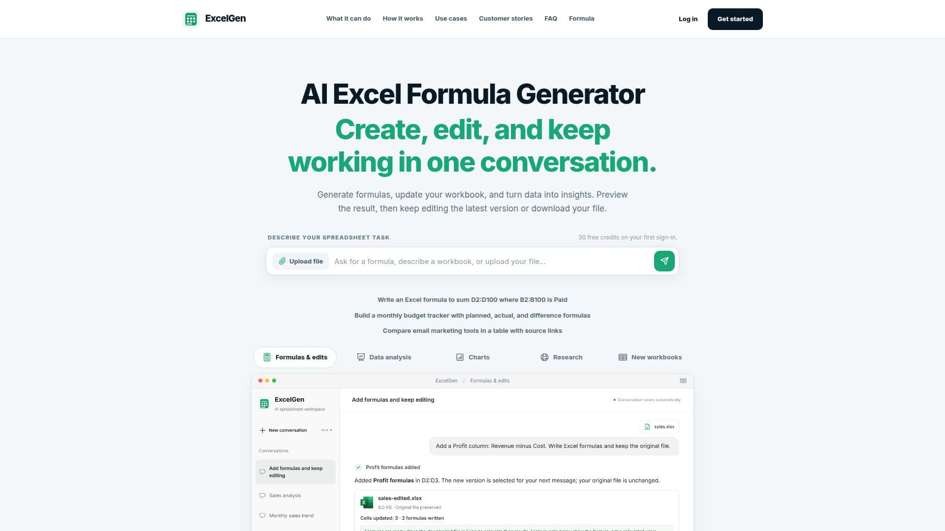 ExcelGen screenshot