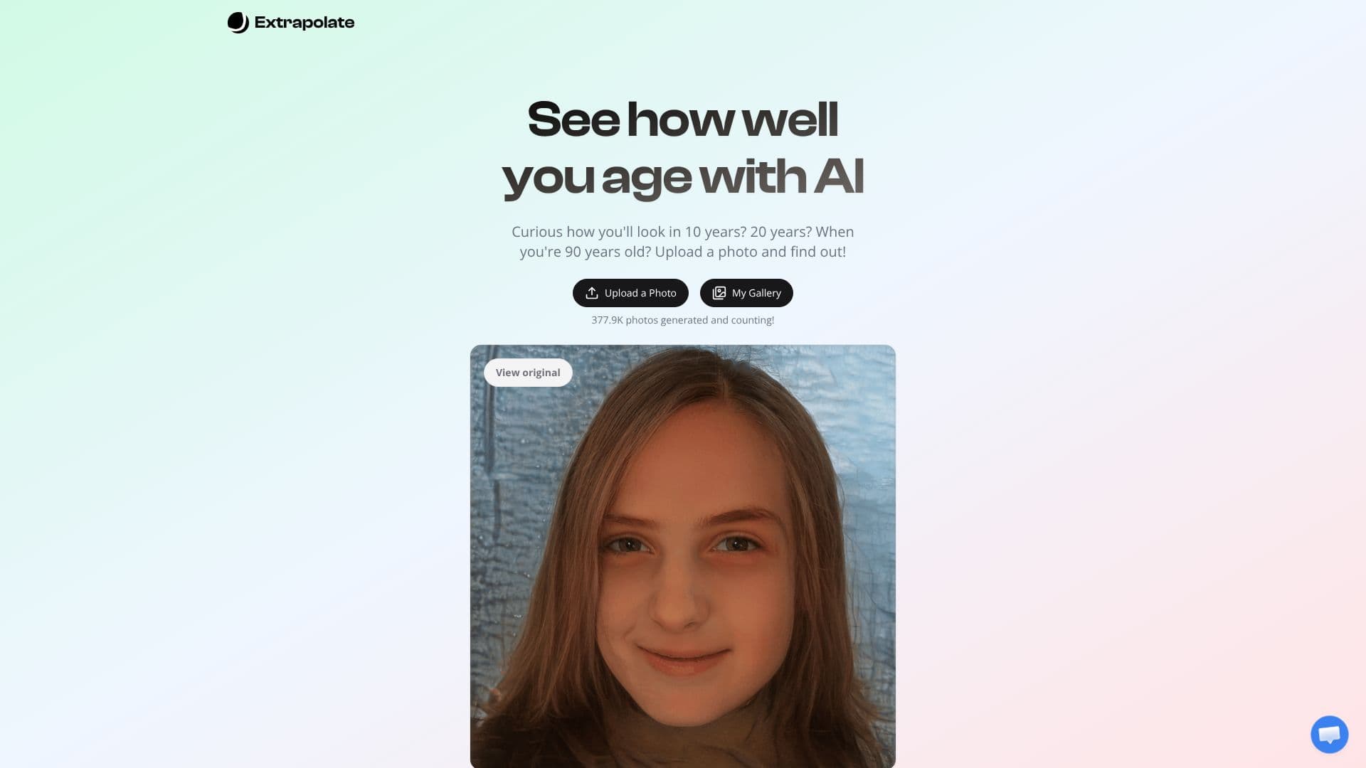Extrapolate - AI Face Aging screenshot