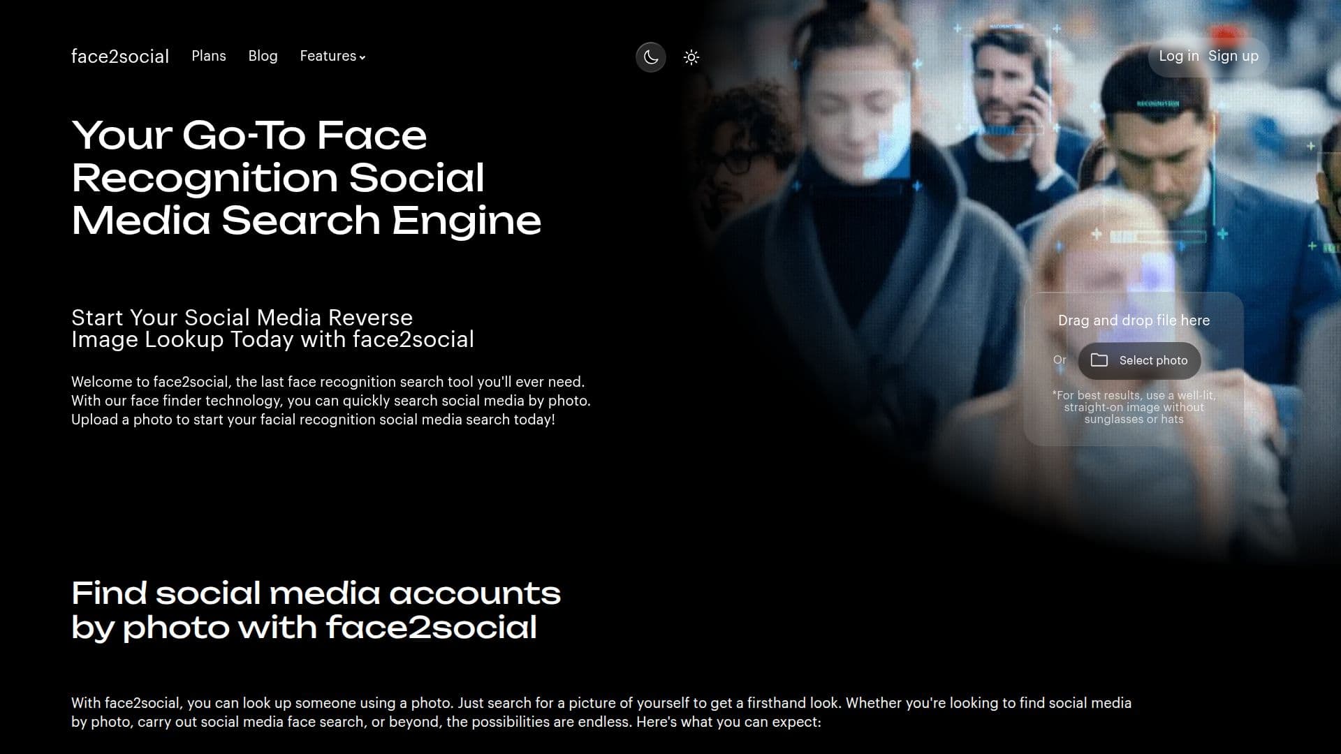 Face2Social screenshot