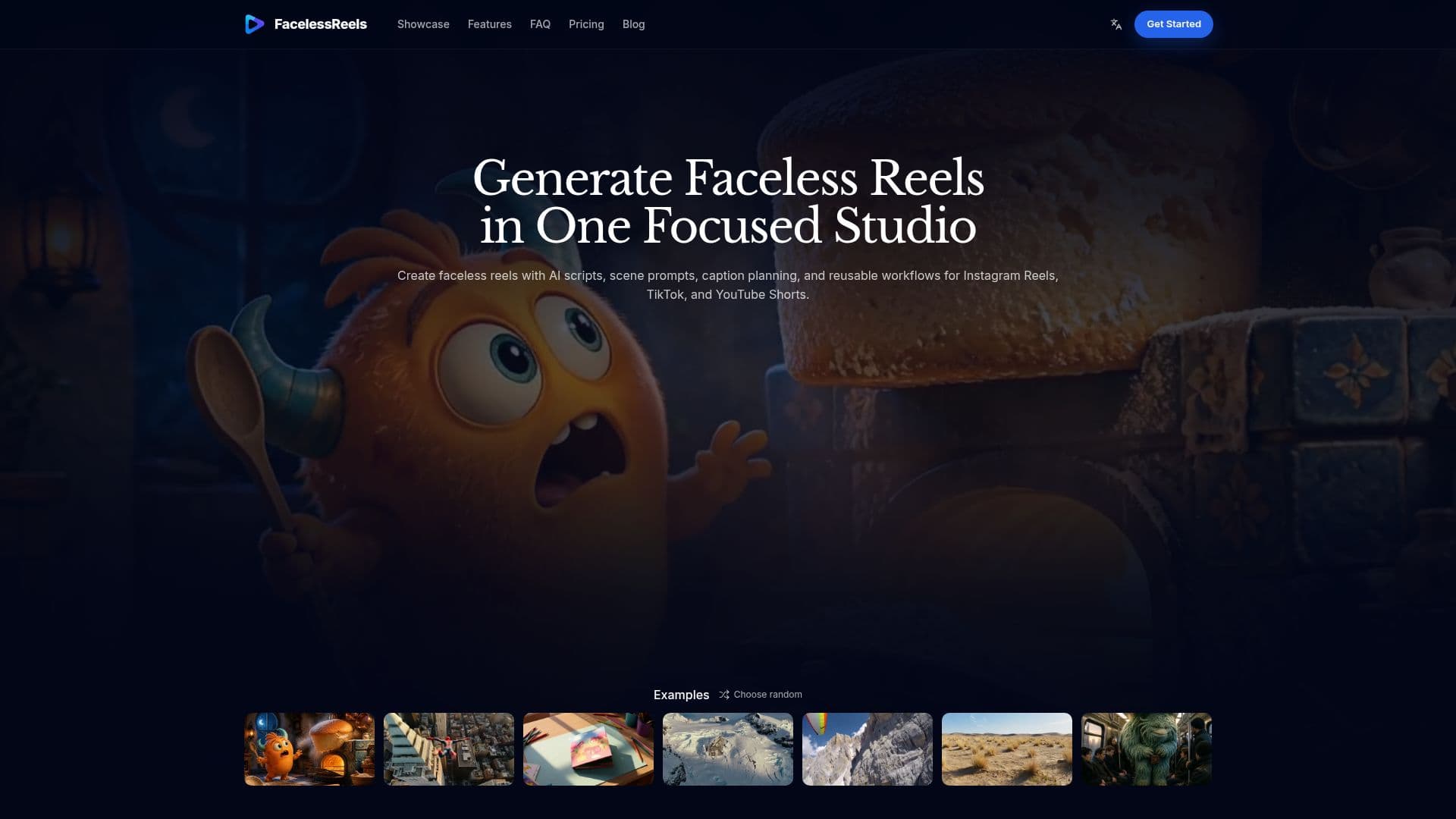 Faceless Reels Generator screenshot